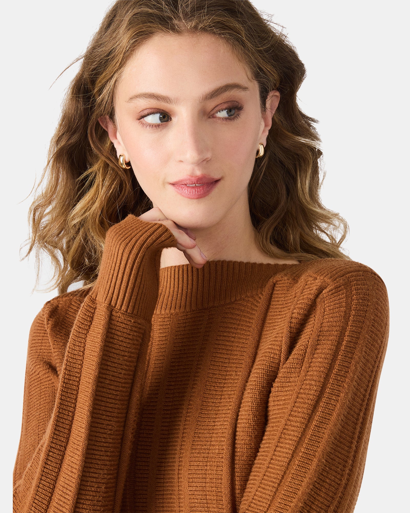 SERRA SWEATER COGNAC - Image 3