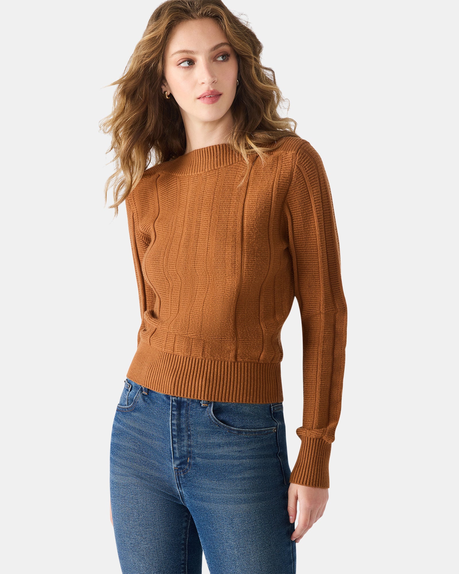 SERRA SWEATER COGNAC - Image 4