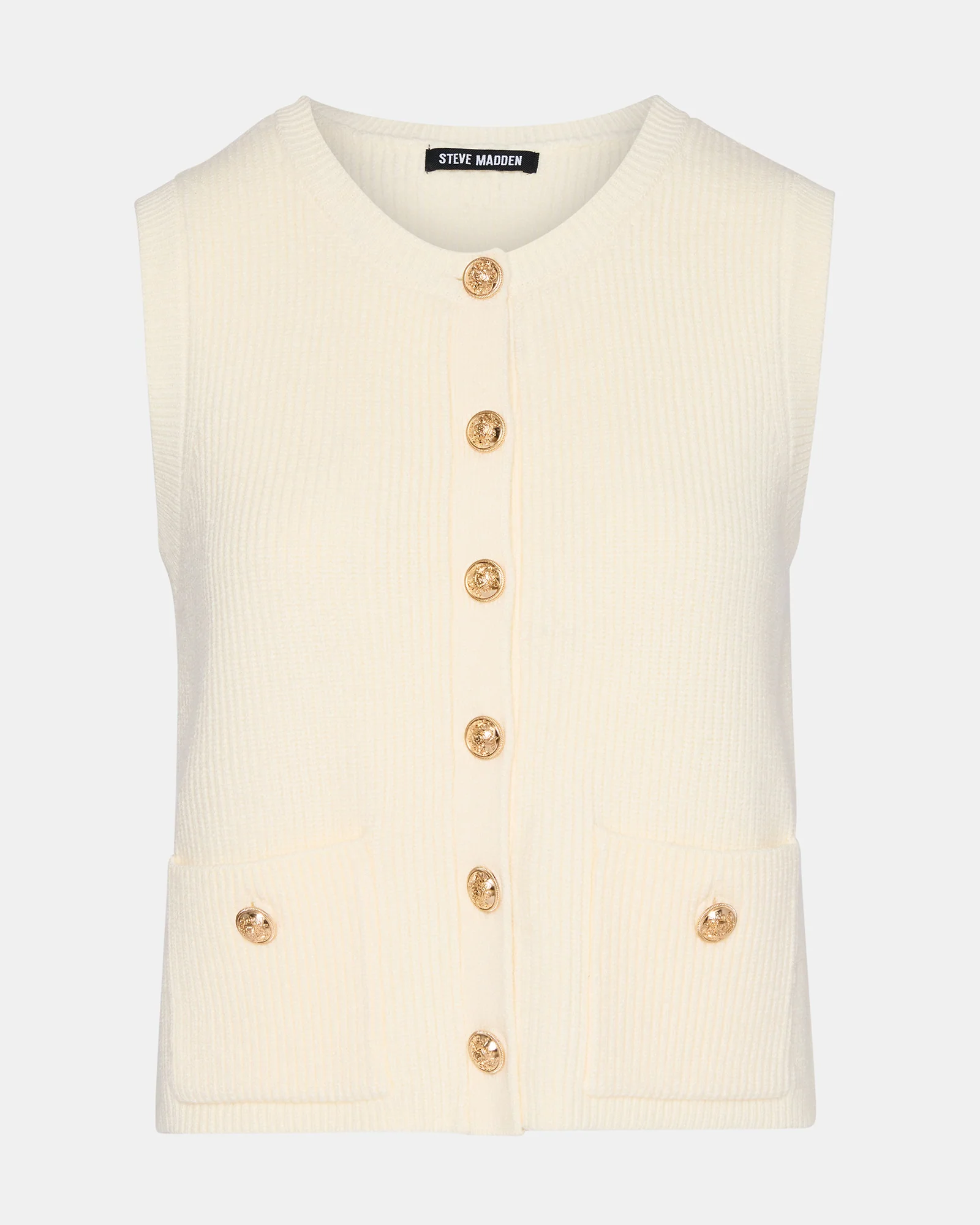 ALIYA SWEATER VEST CREAM - Image 7