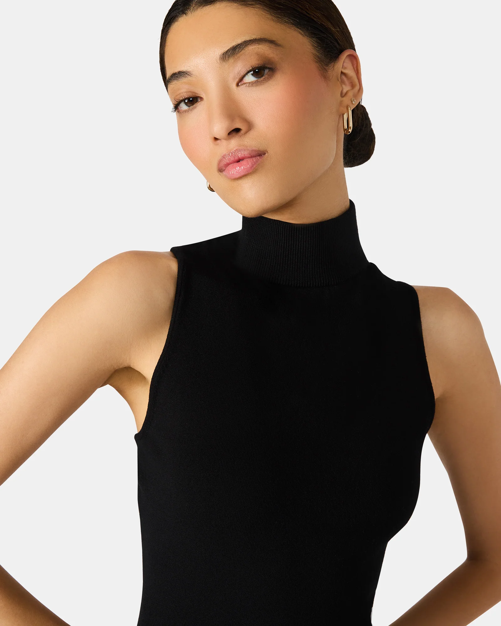 BRESLIN SWEATER DRESS BLACK - Image 3