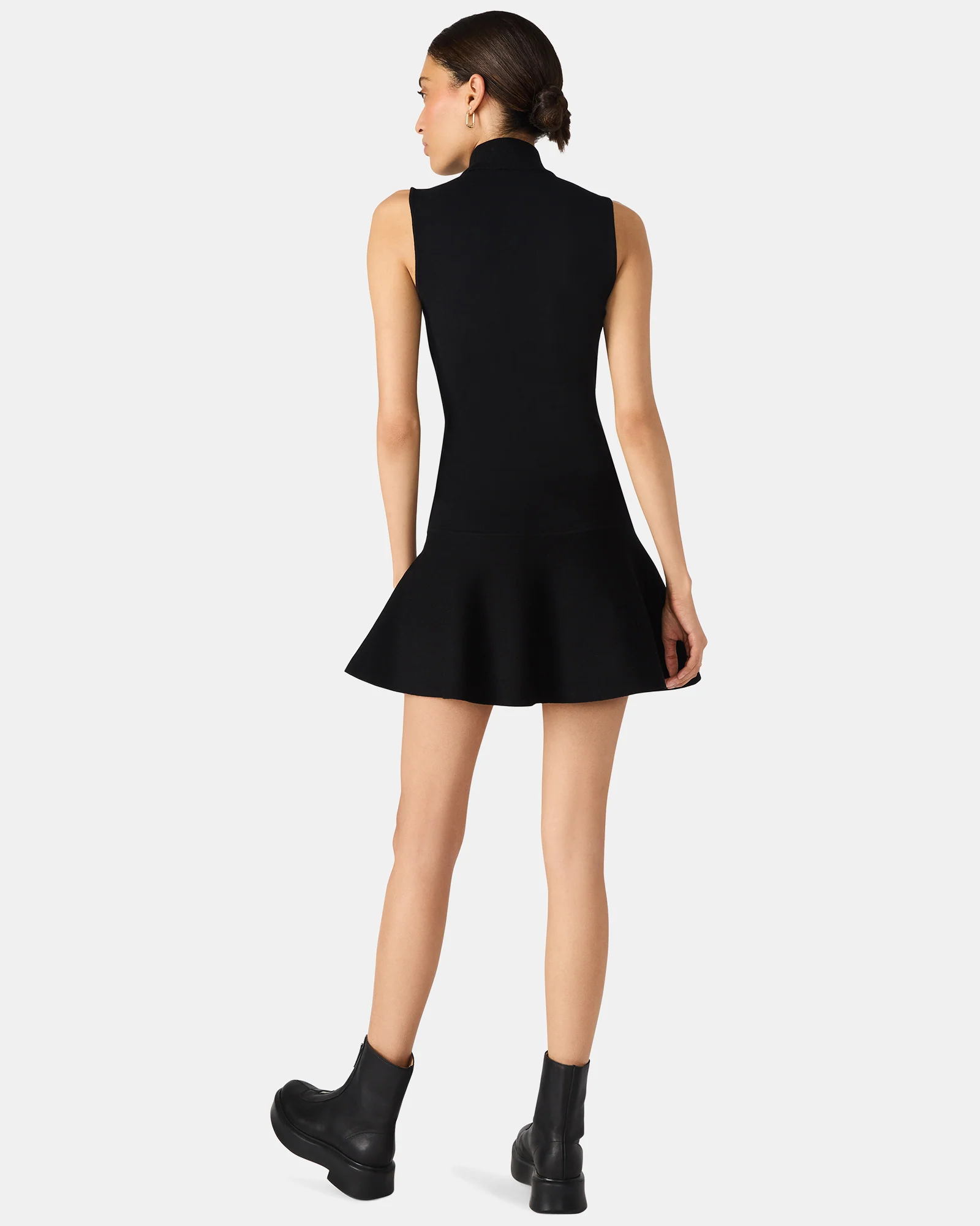BRESLIN SWEATER DRESS BLACK - Image 5