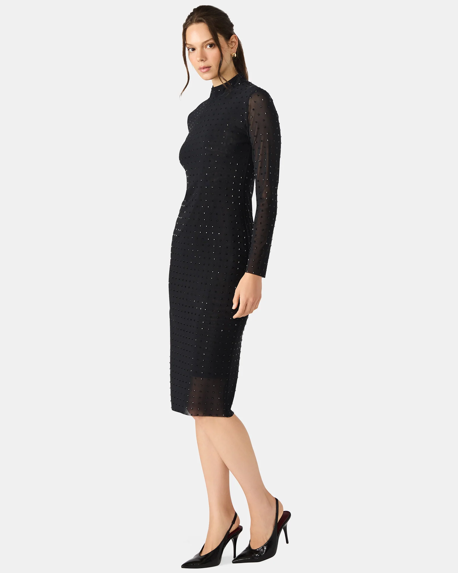 KRISTA MIDI DRESS BLACK - Image 2