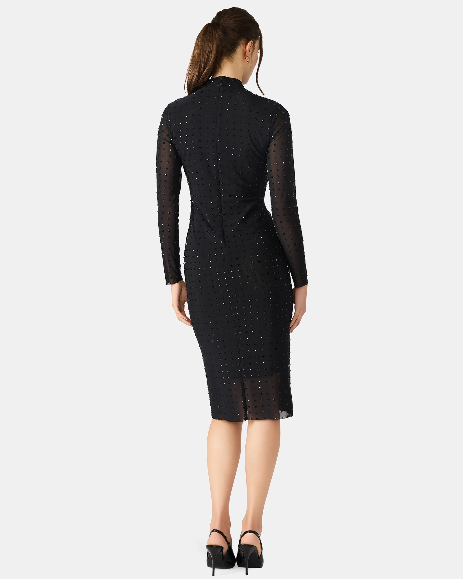 KRISTA MIDI DRESS BLACK - Image 4