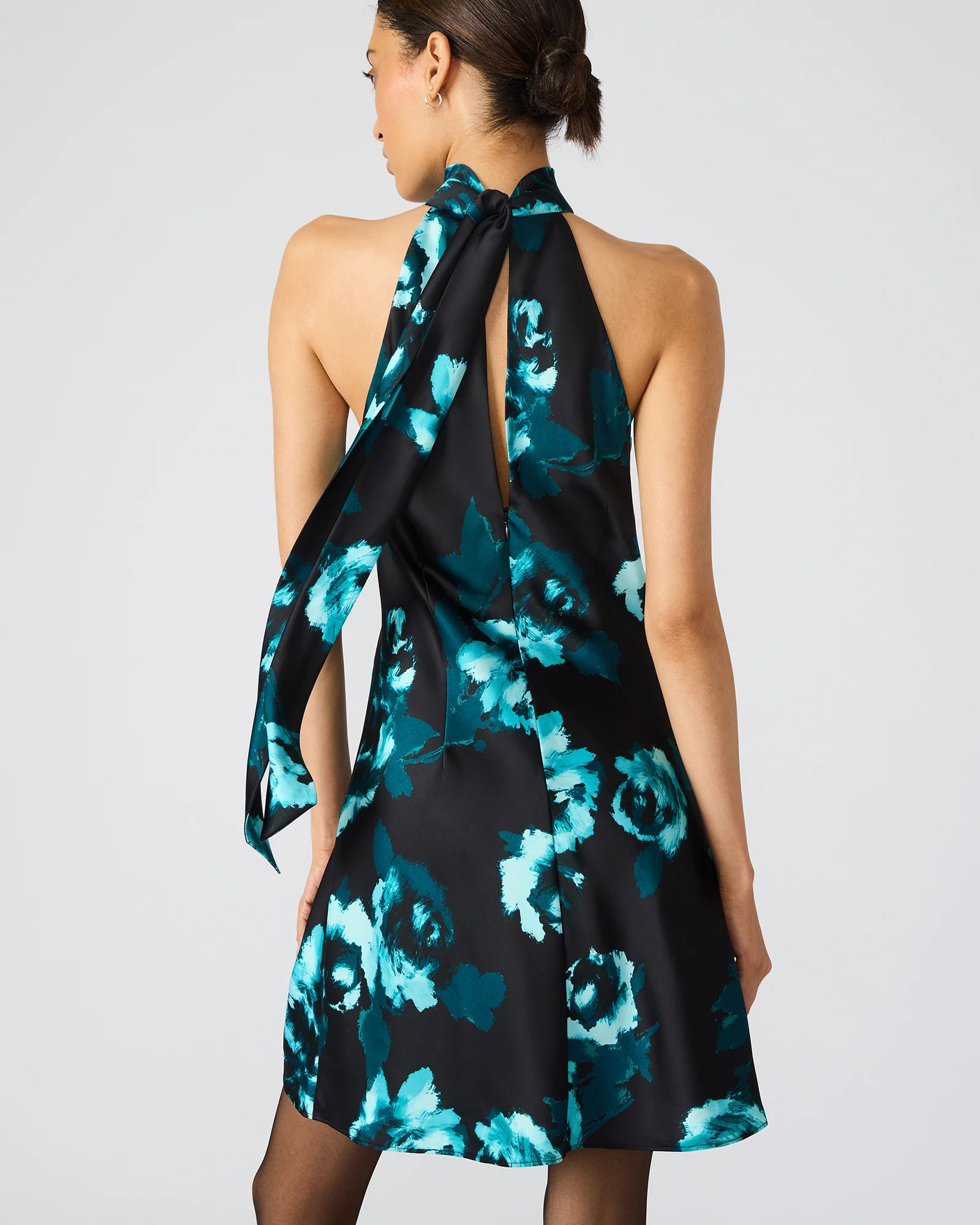 LARA MINI DRESS TEAL - Image 3