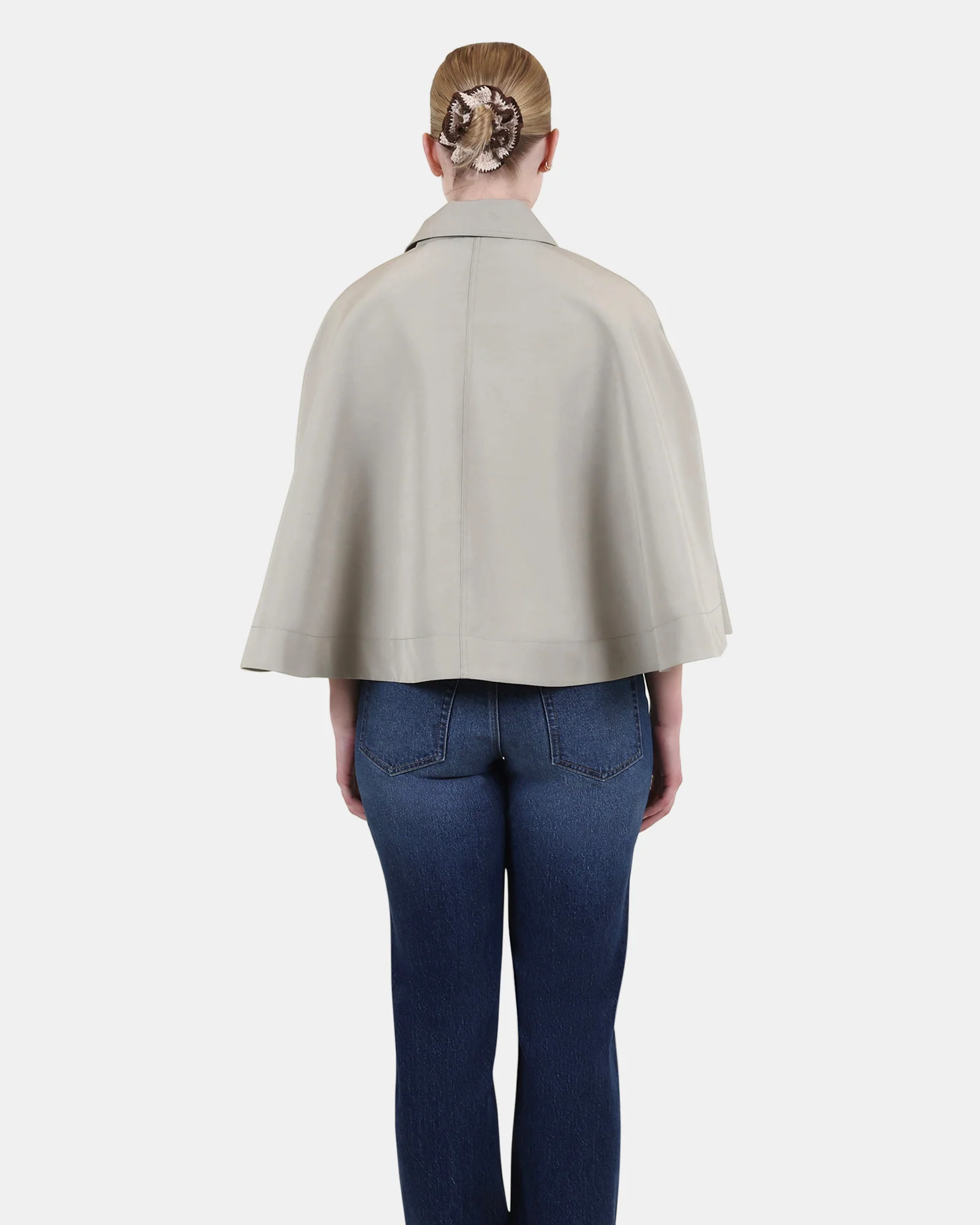 NOEMIE TRENCH CAPE GREY - Image 4