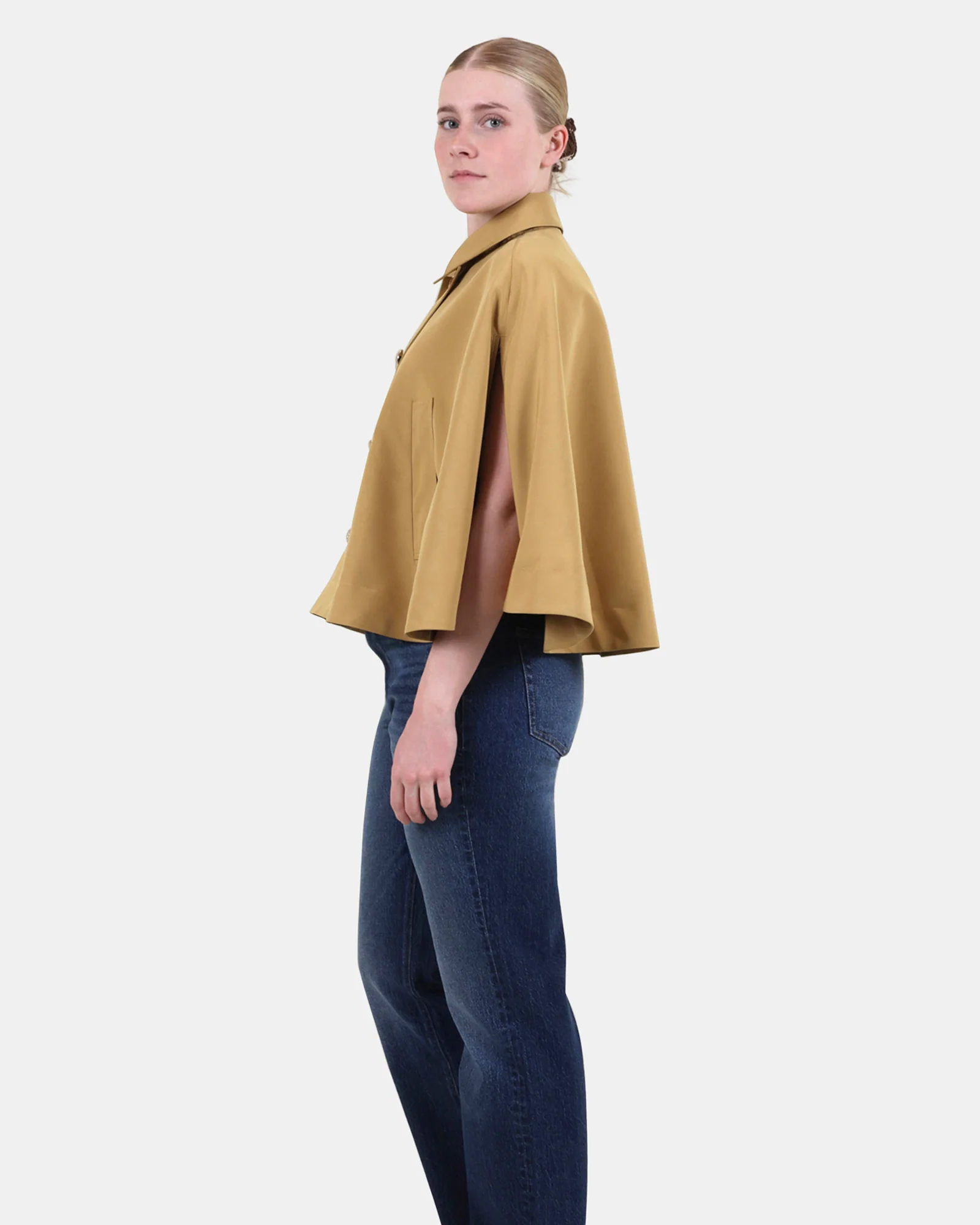 NOEMIE TRENCH CAPE KHAKI - Image 2