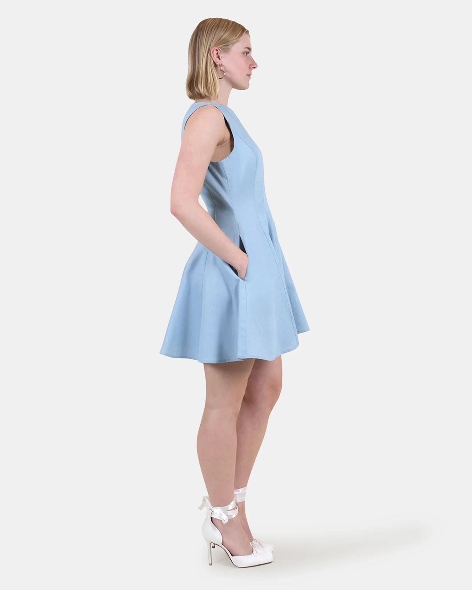 BROOKLYN DRESS BLUE - Image 4