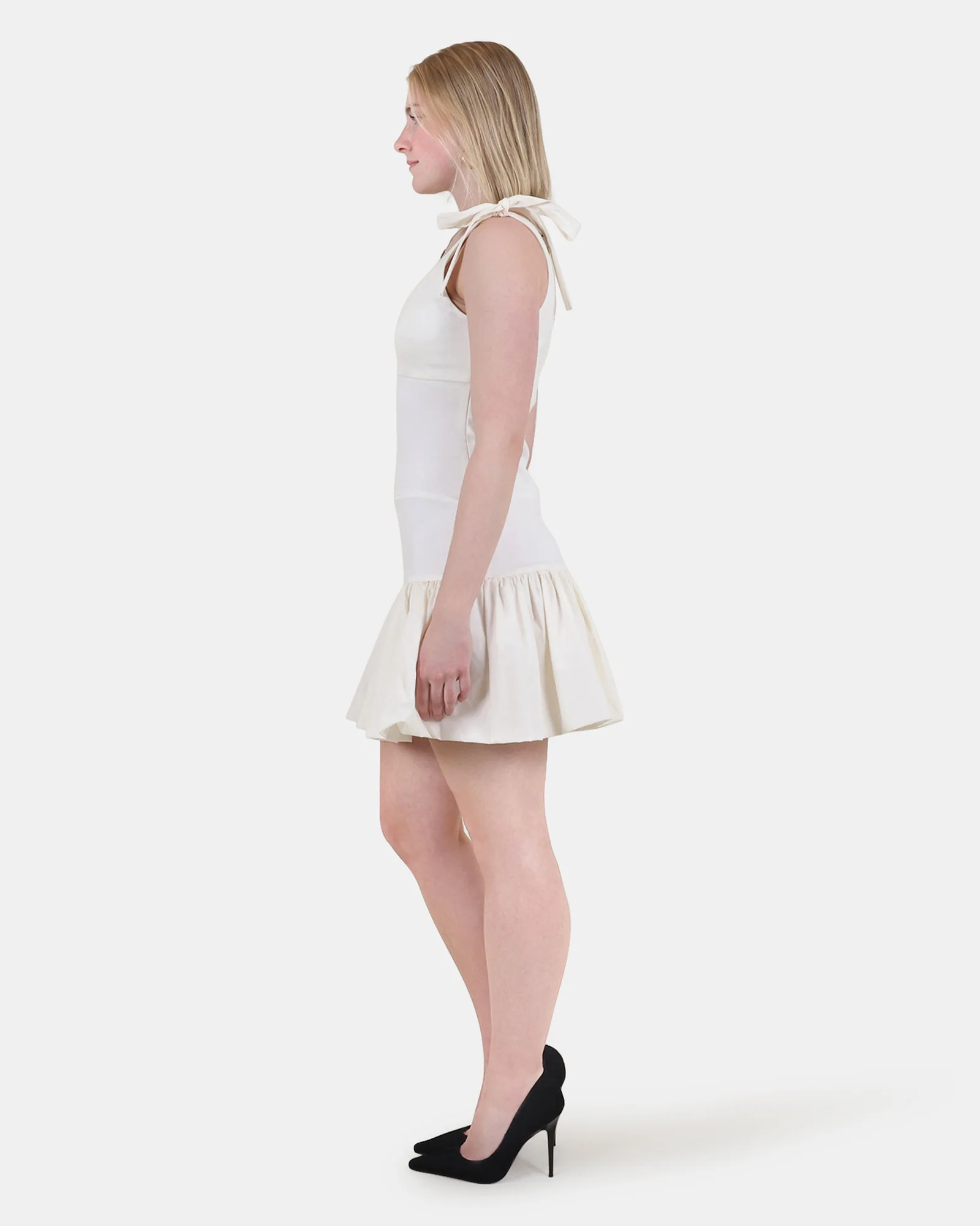CHANELLY DRESS WHITE - Image 2