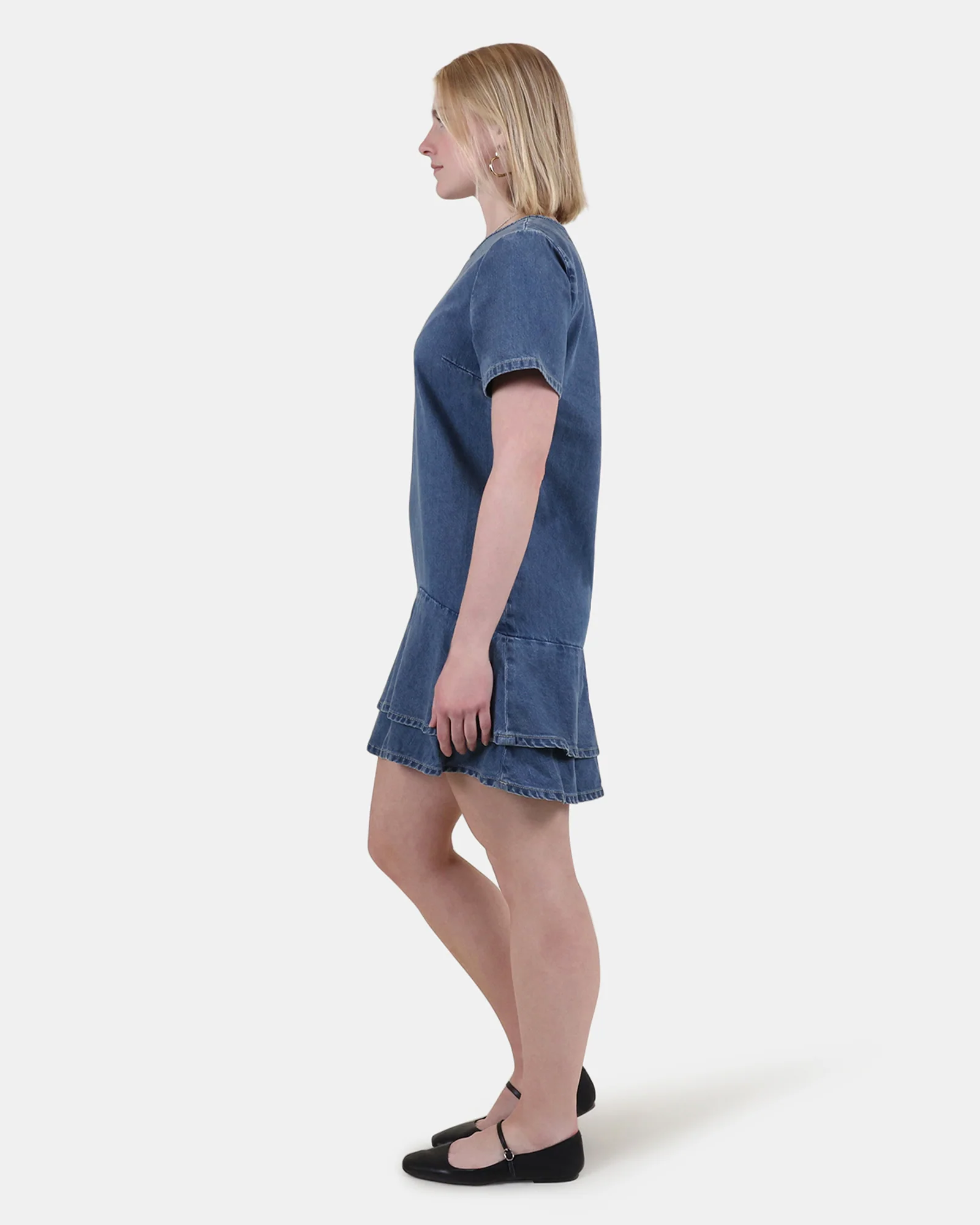 TINA DRESS DARK BLUE DENIM - Image 2