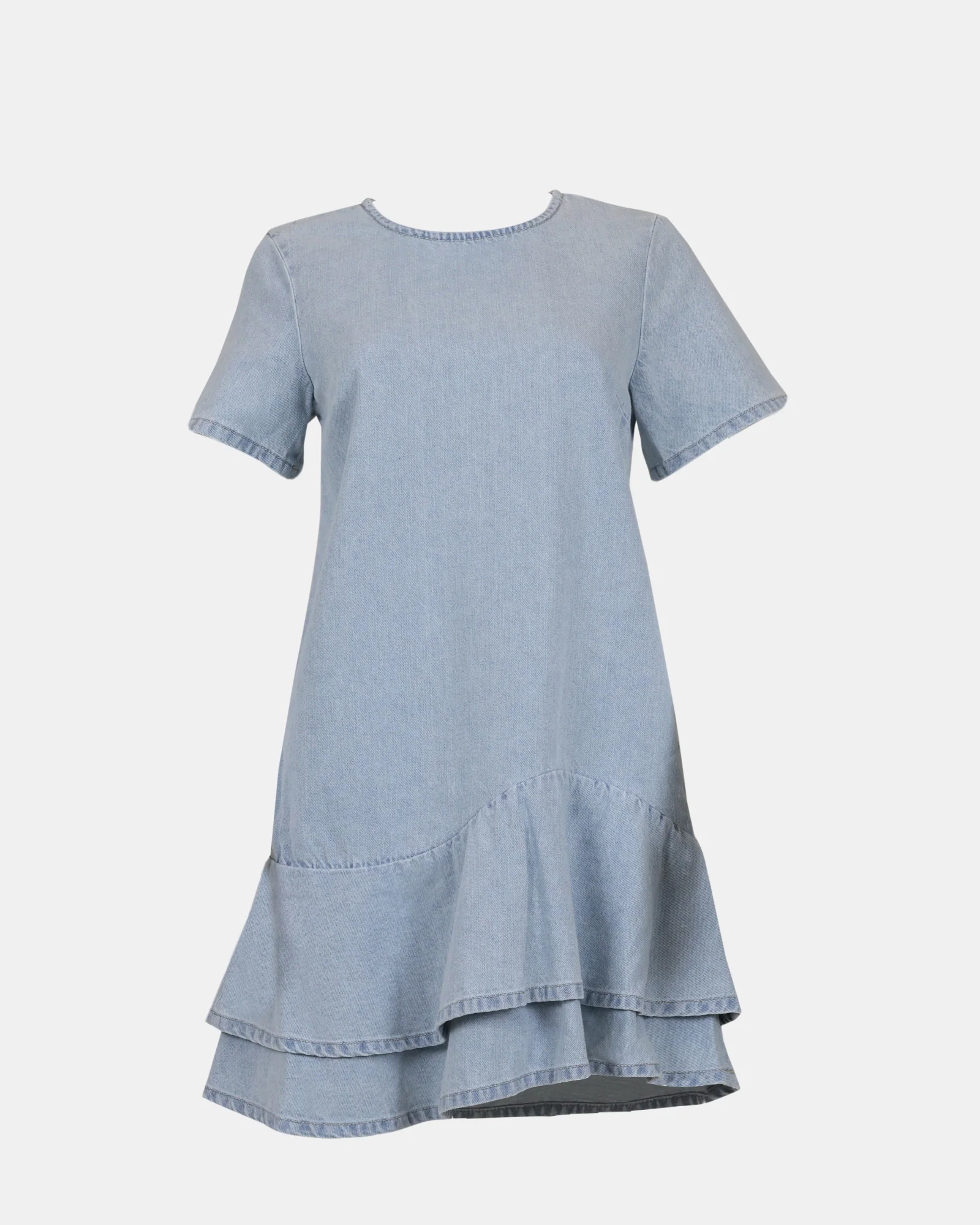 TINA DRESS LIGHT BLUE DENIM - Image 5
