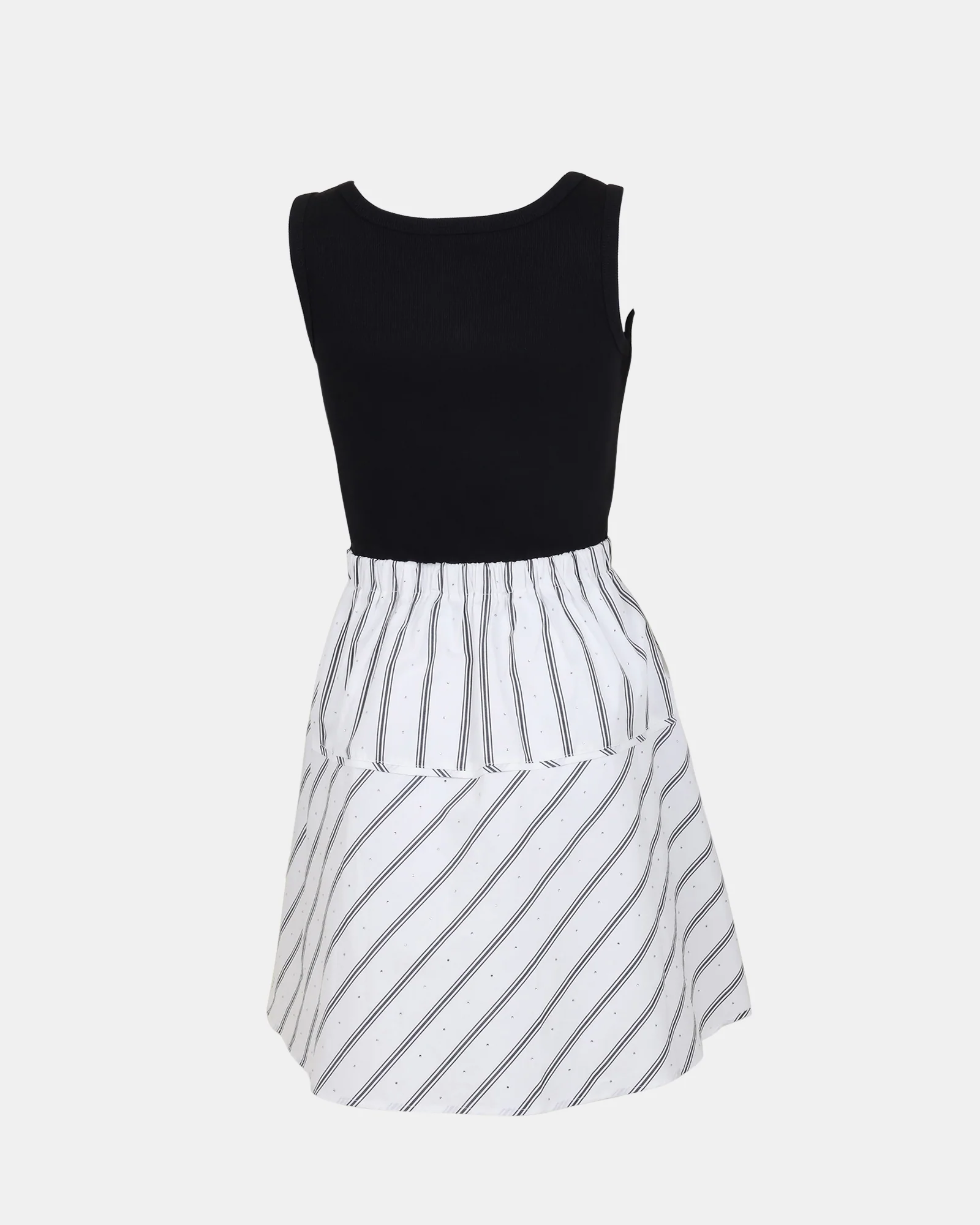 JENNIFER DRESS BLACK WHITE - Image 6