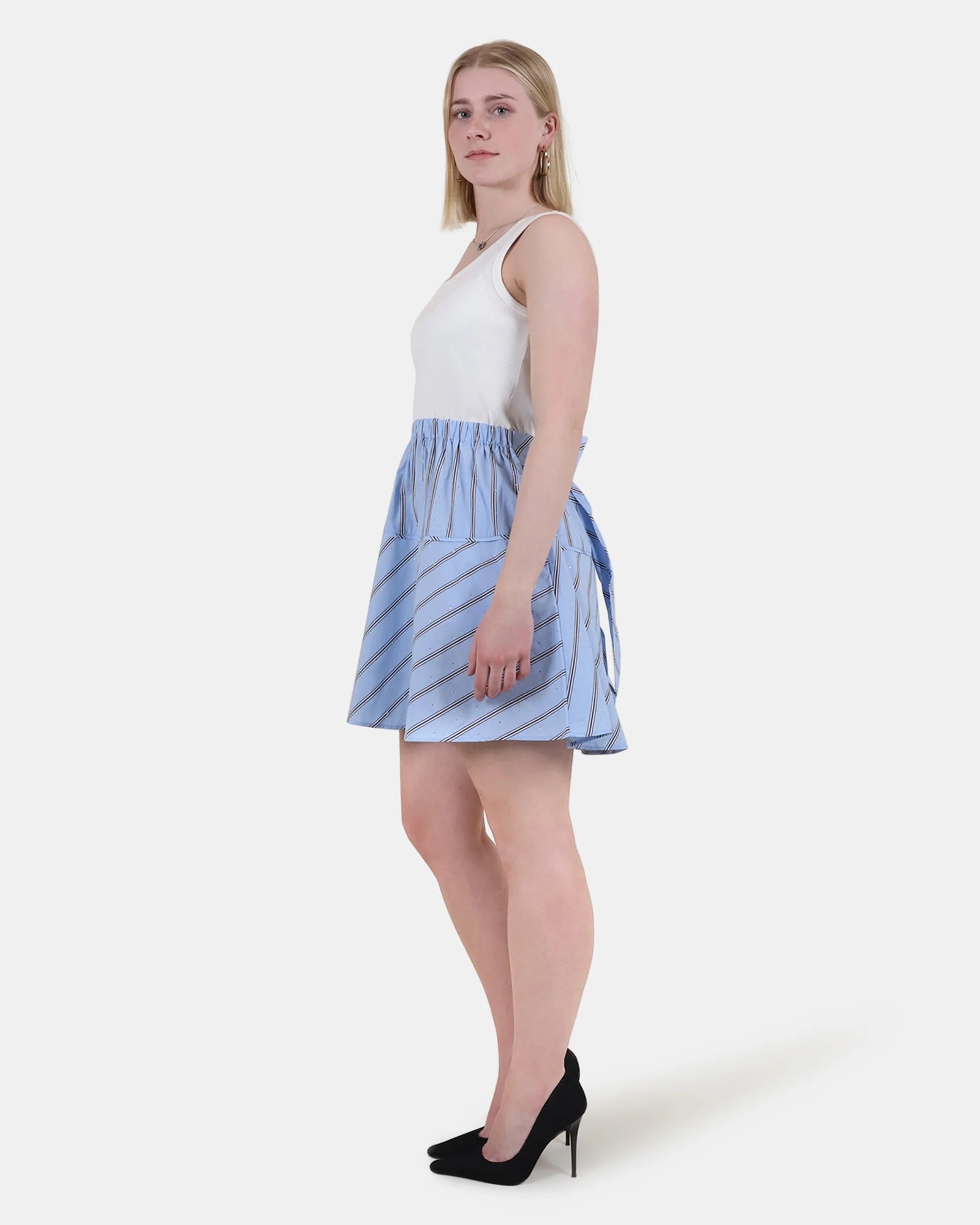 JENNIFER DRESS BLUE MULTI - Image 3