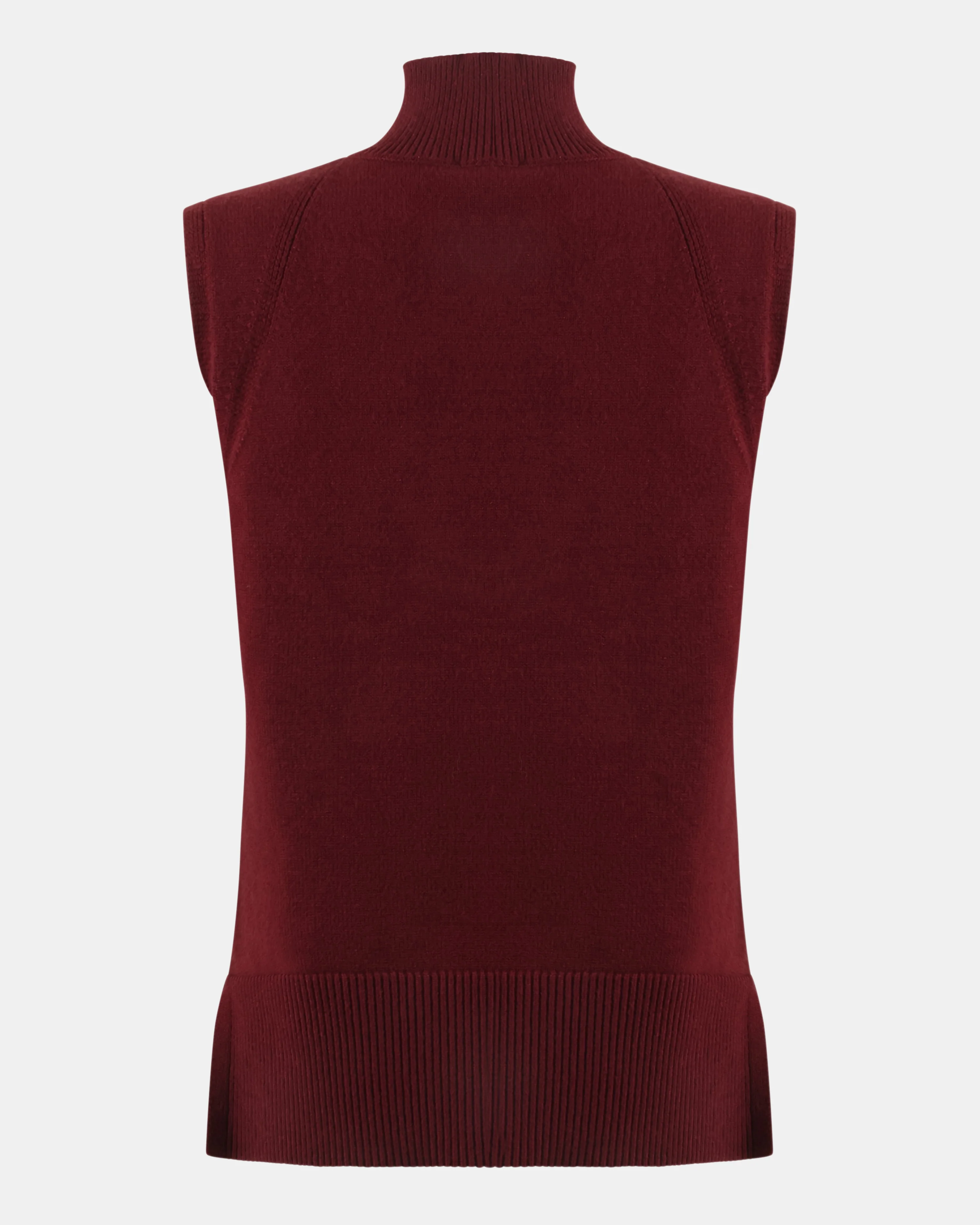 NATHALIE MOCK NECK TOP WINE - Image 2