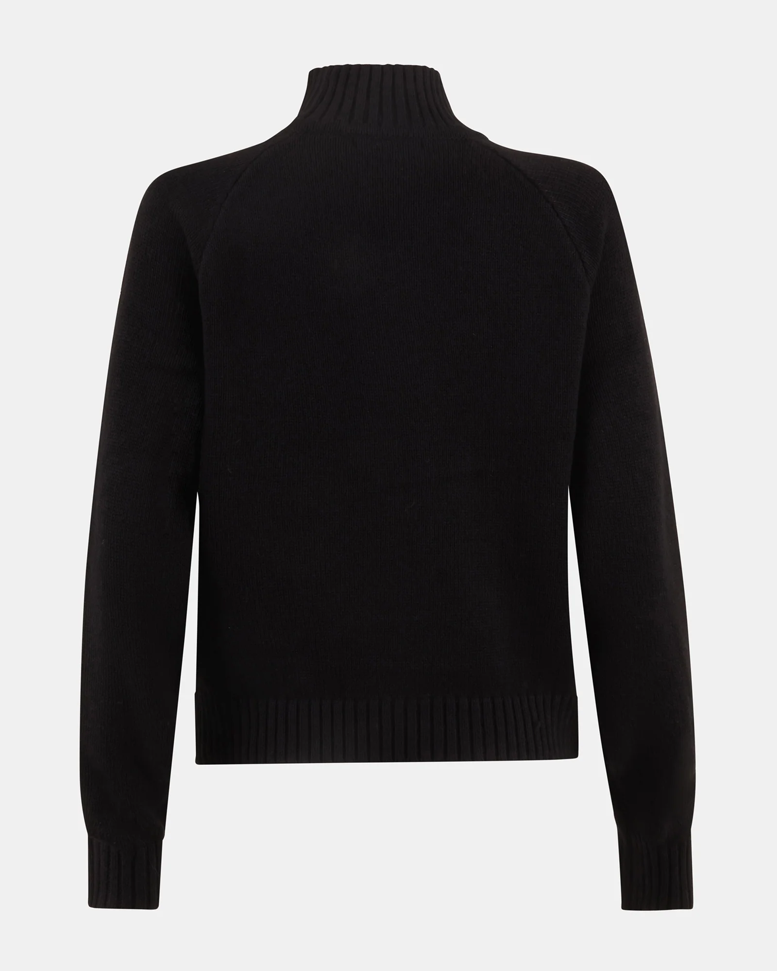 ALLY QUARTER ZIP SWEATER BLACK - Image 3
