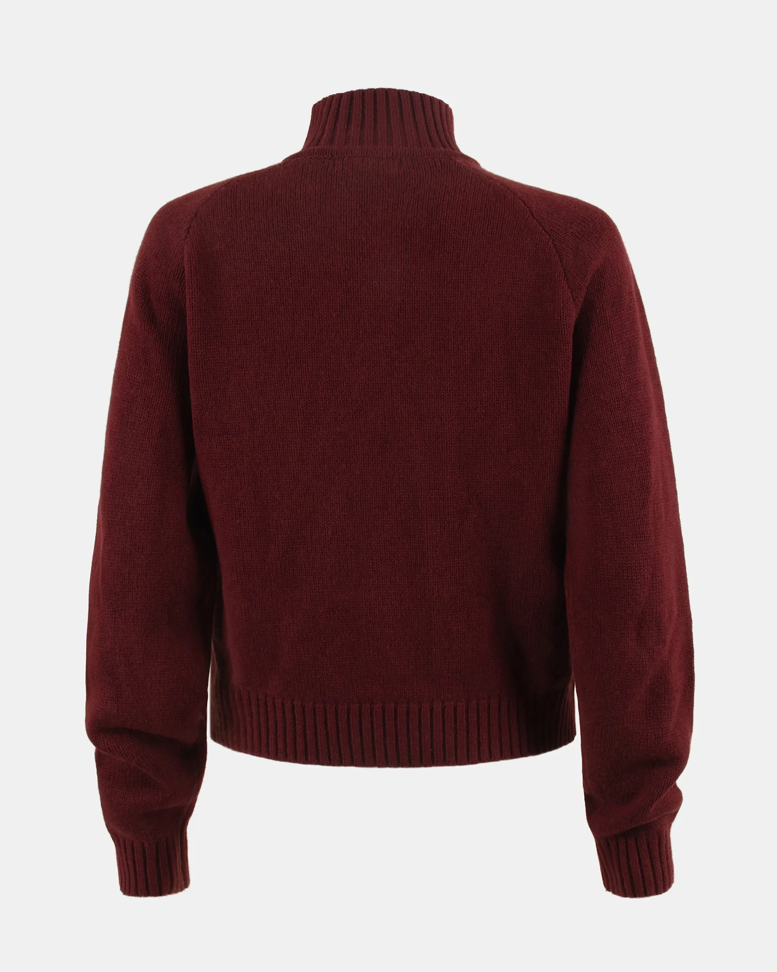 ALLY QUARTER ZIP SWEATER WINE - Image 3