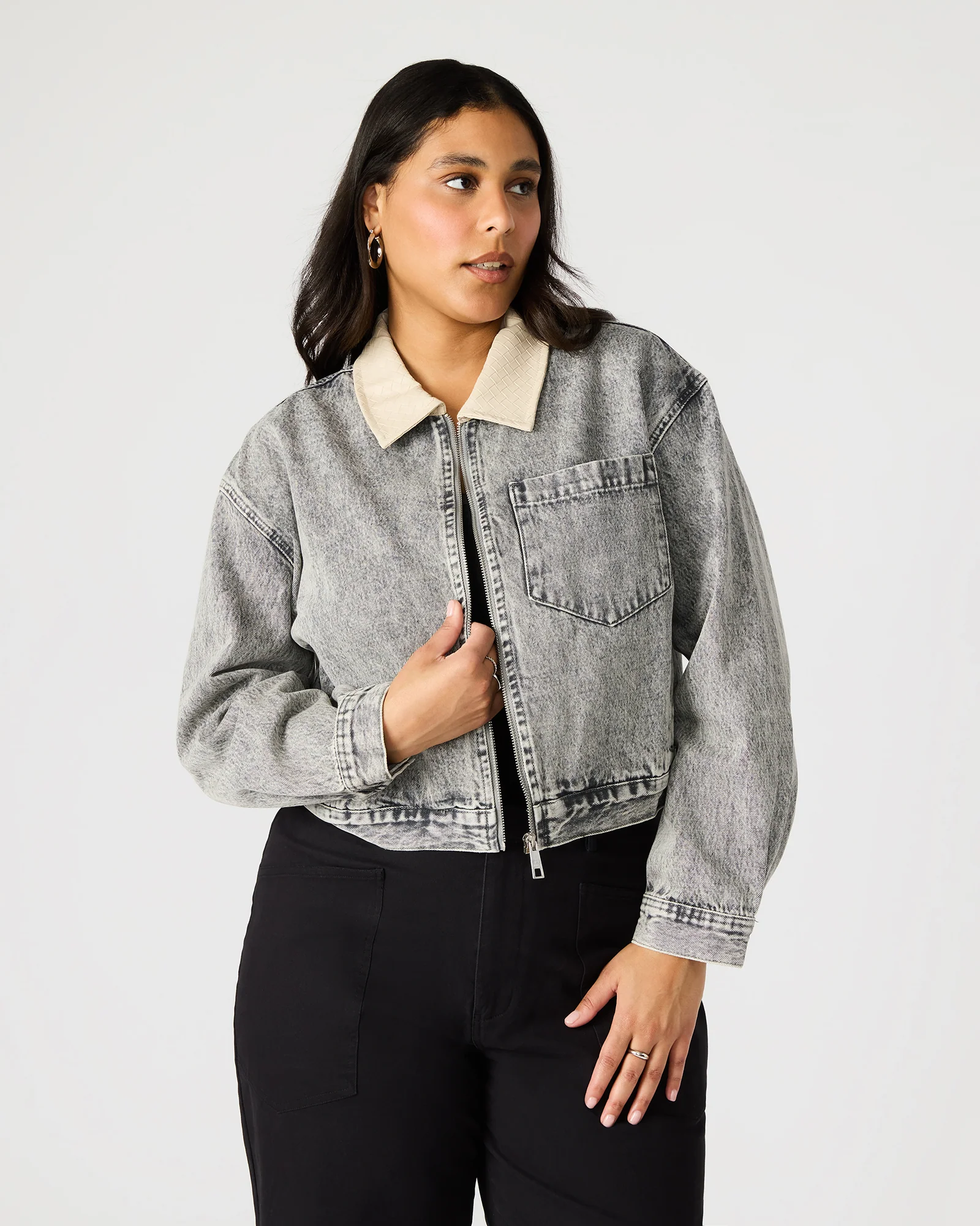 GLACIA JACKET LIGHT GREY - Image 3