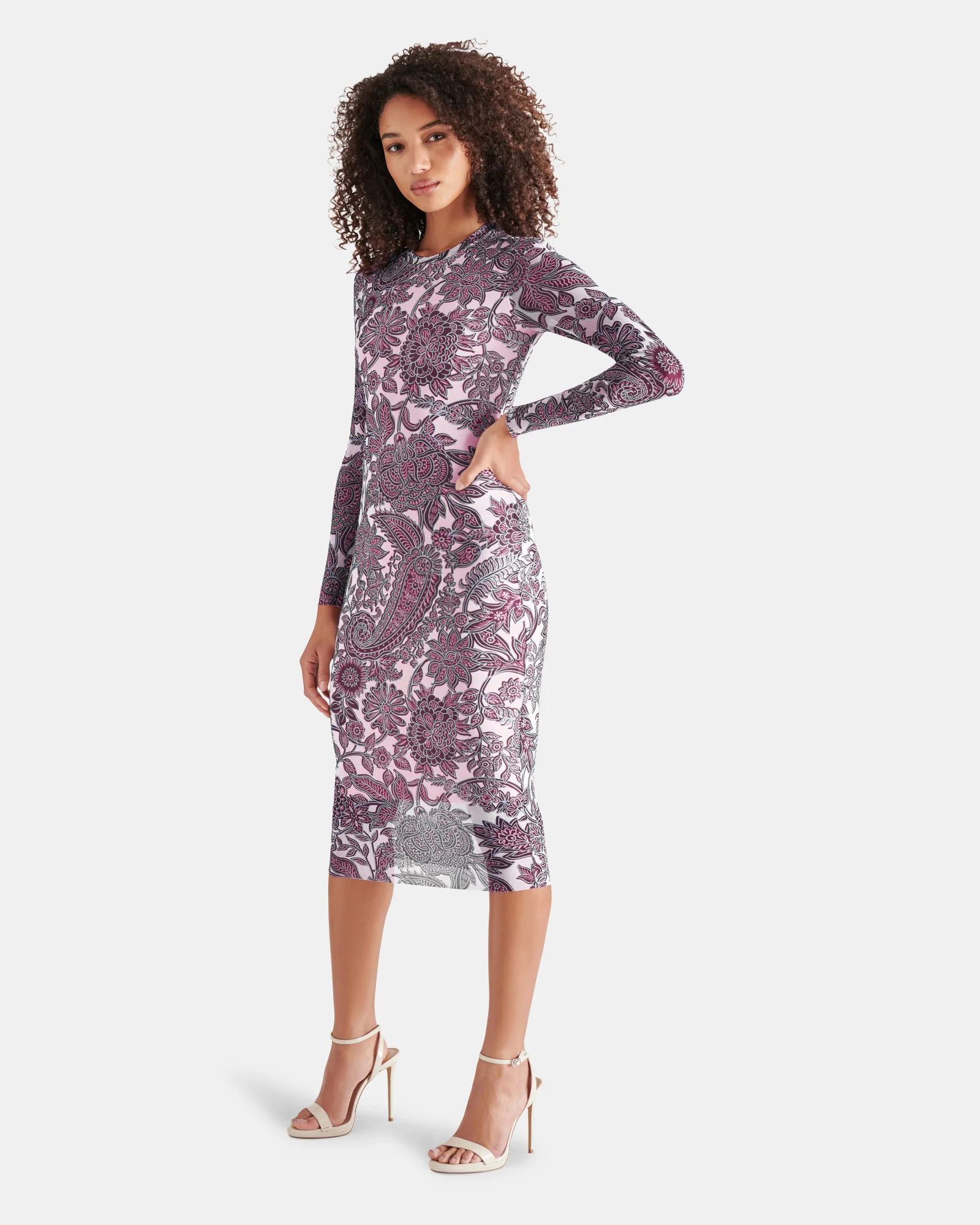 HAILEE DRESS BURGUNDY - Image 4
