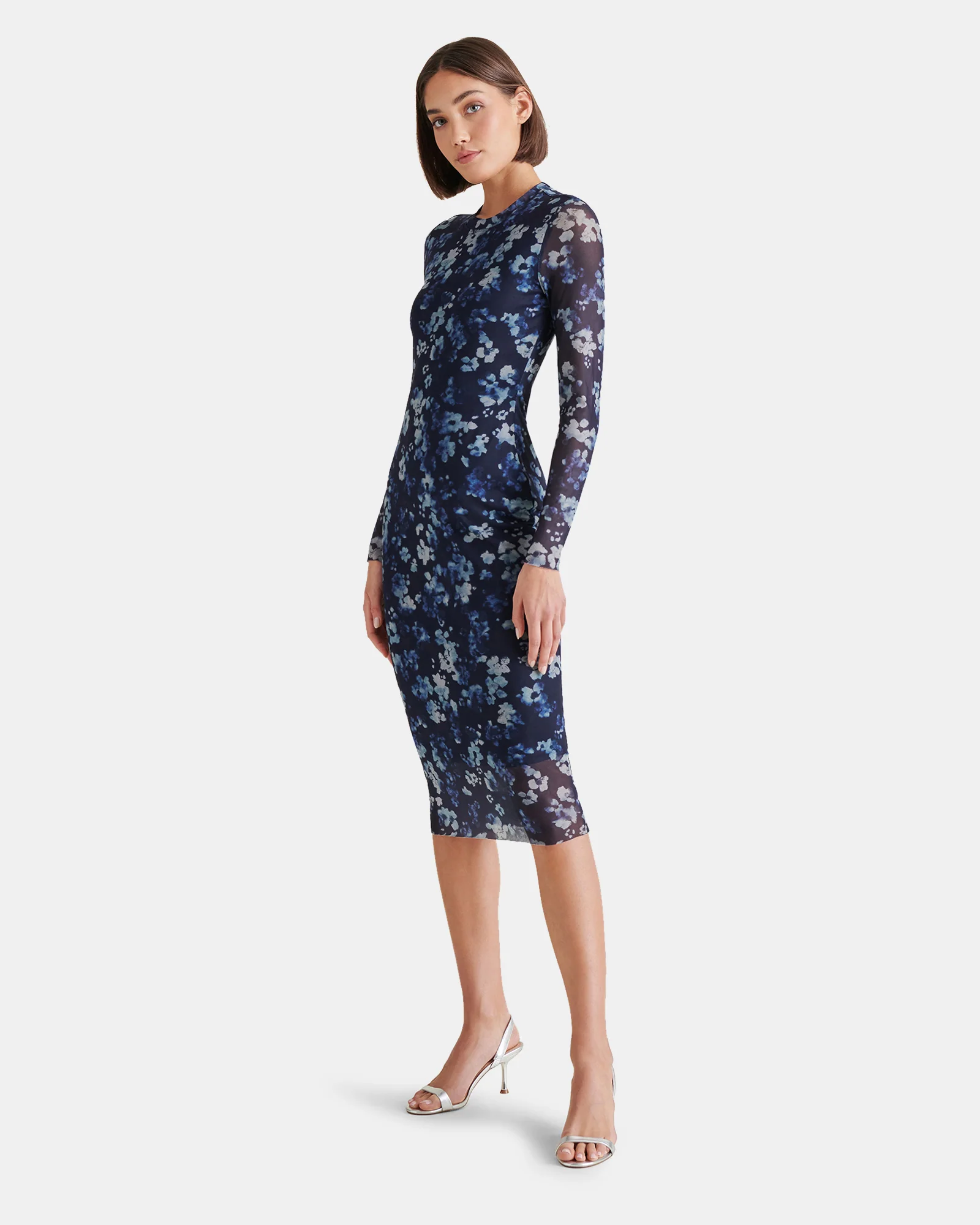 HAILEE DRESS FLORAL INDIGO - Image 2