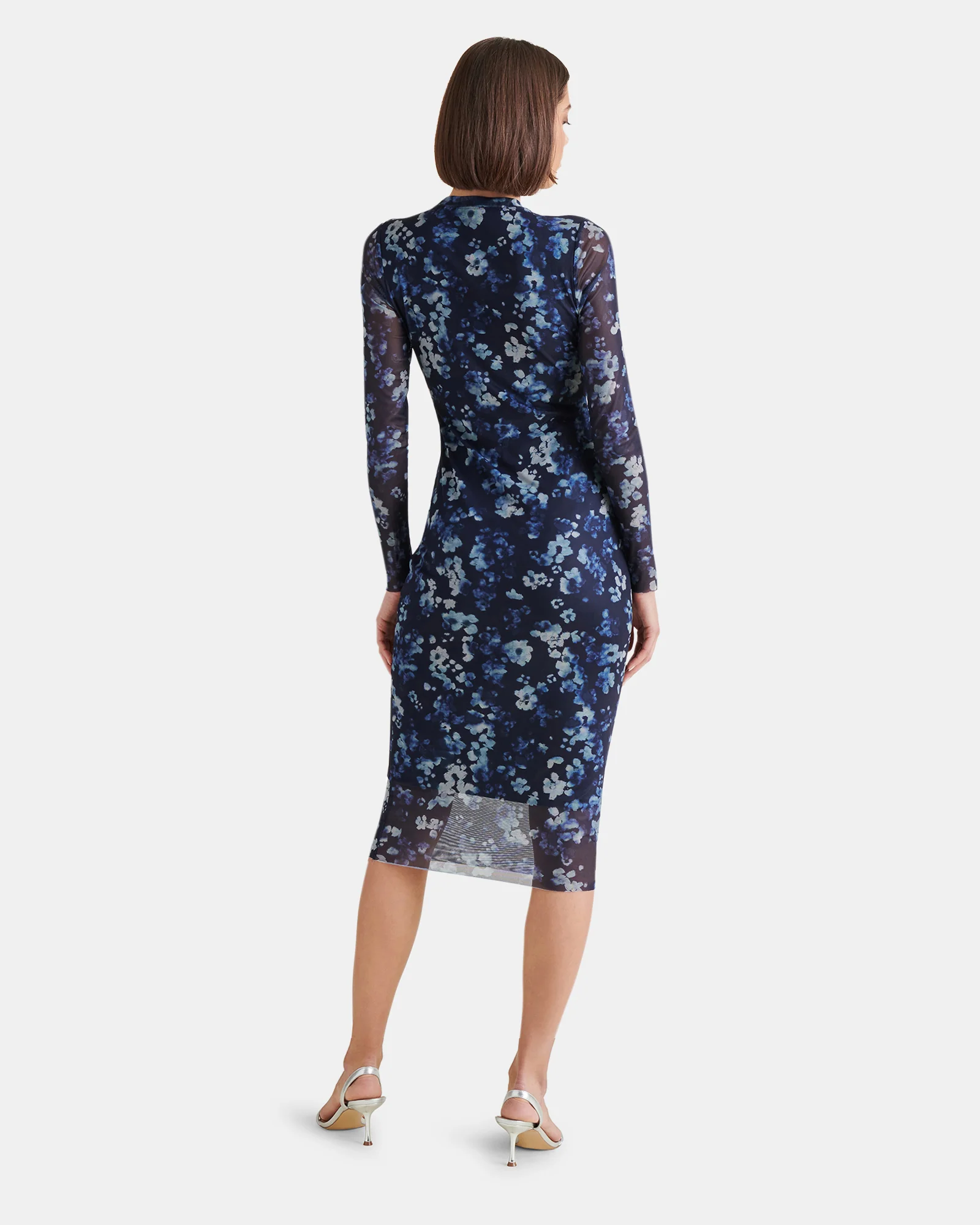 HAILEE DRESS FLORAL INDIGO - Image 5