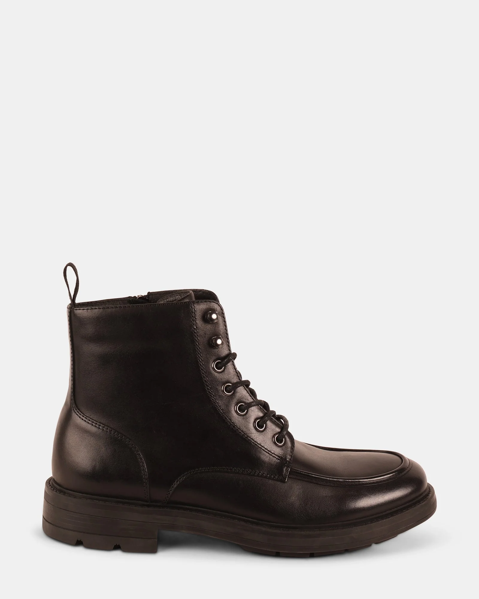 LAUGHTON BLACK LEATHER