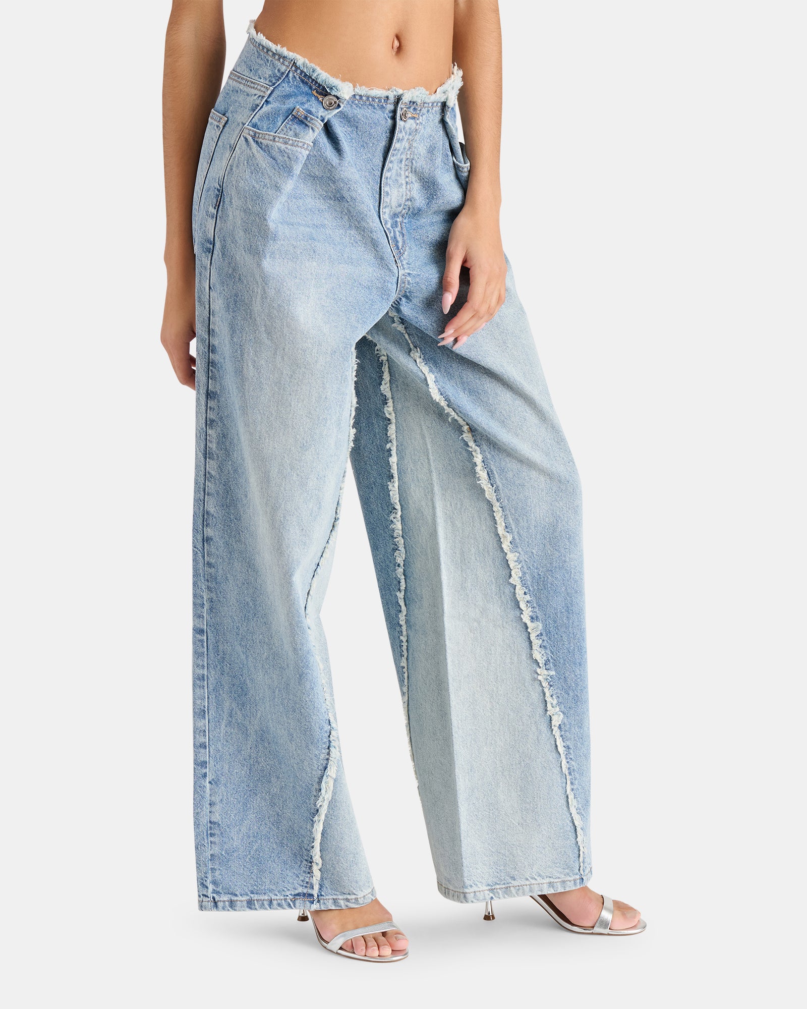 LOOSE FIT WIDE LEG JEAN BLUE - Image 2