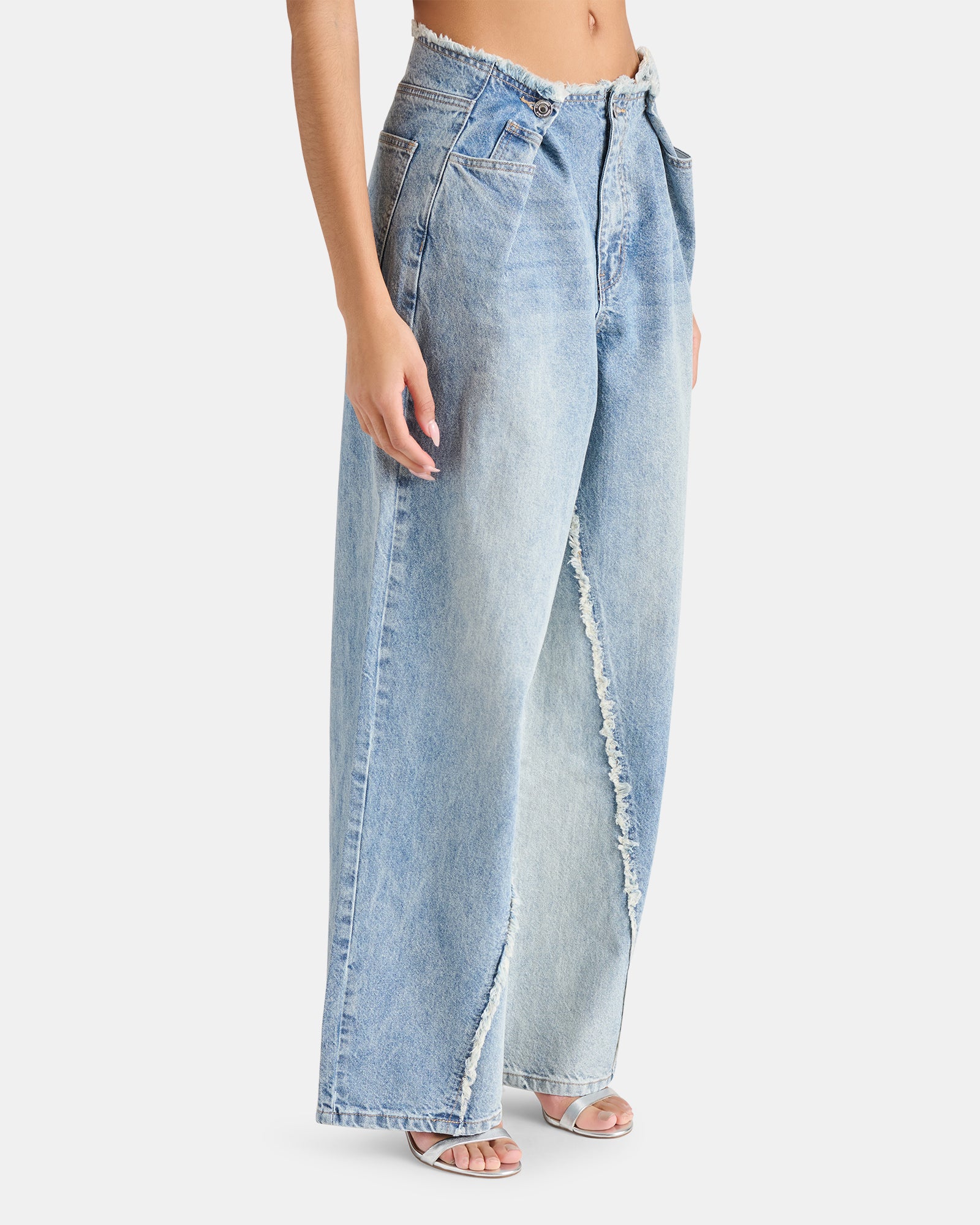 LOOSE FIT WIDE LEG JEAN BLUE - Image 3