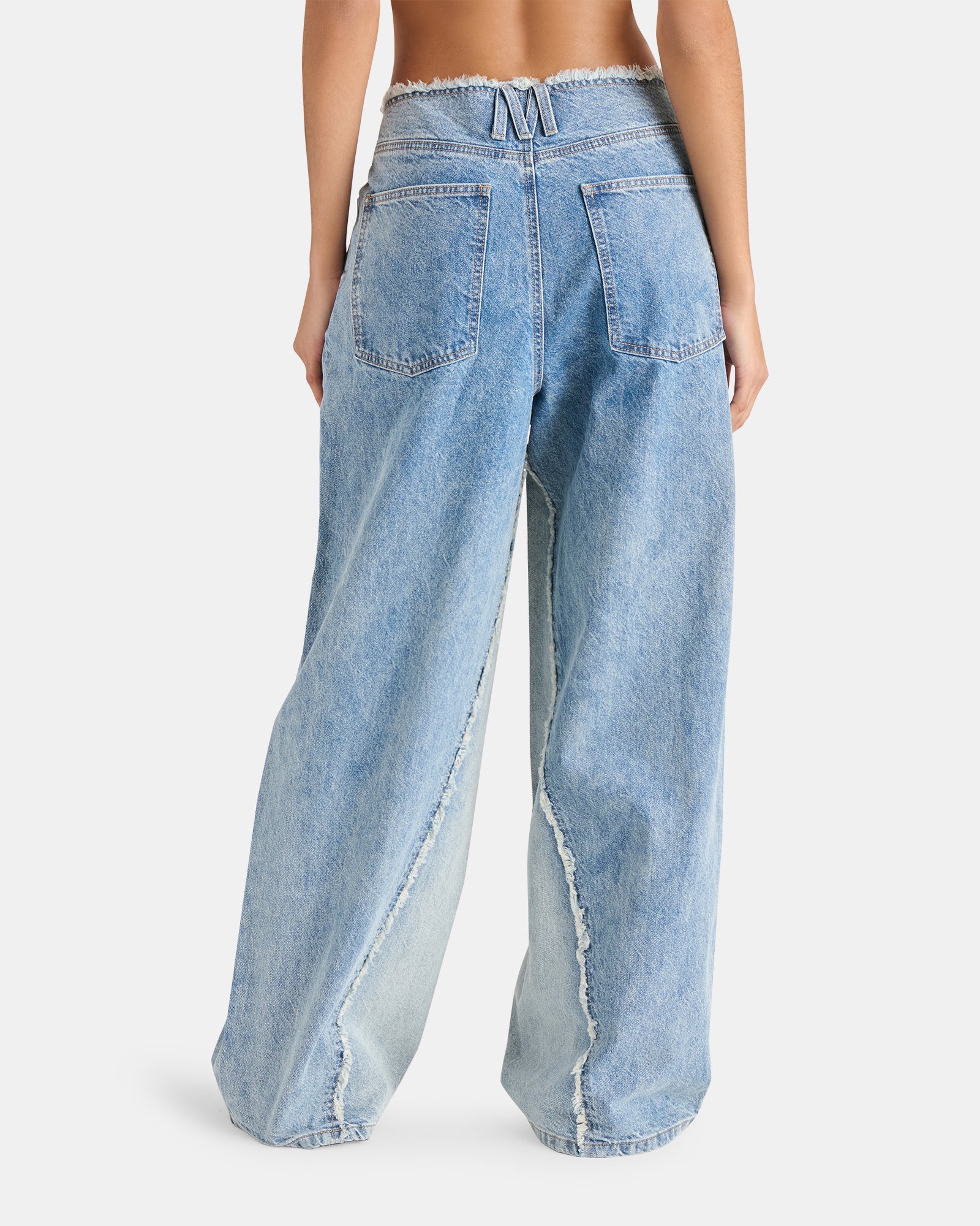 LOOSE FIT WIDE LEG JEAN BLUE - Image 4