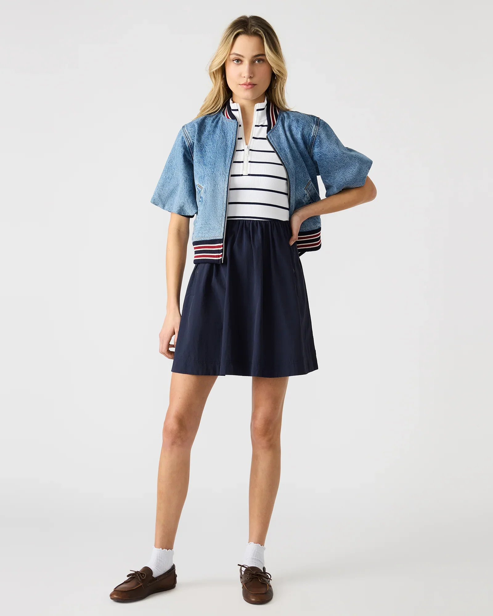 LYON DRESS STRIPED BLUE MULTI - Image 2