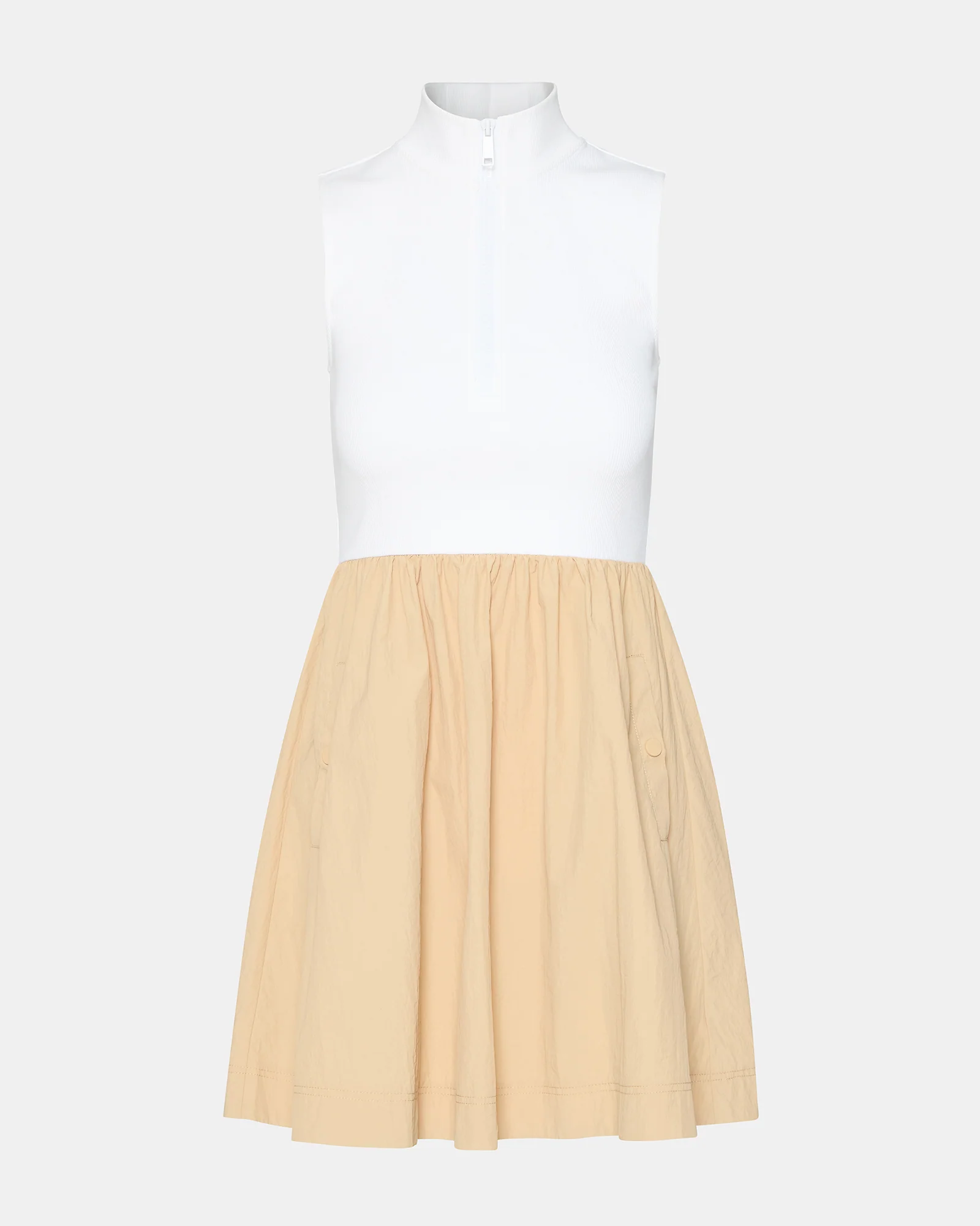 LYON DRESS TAUPE MULTI - Image 5
