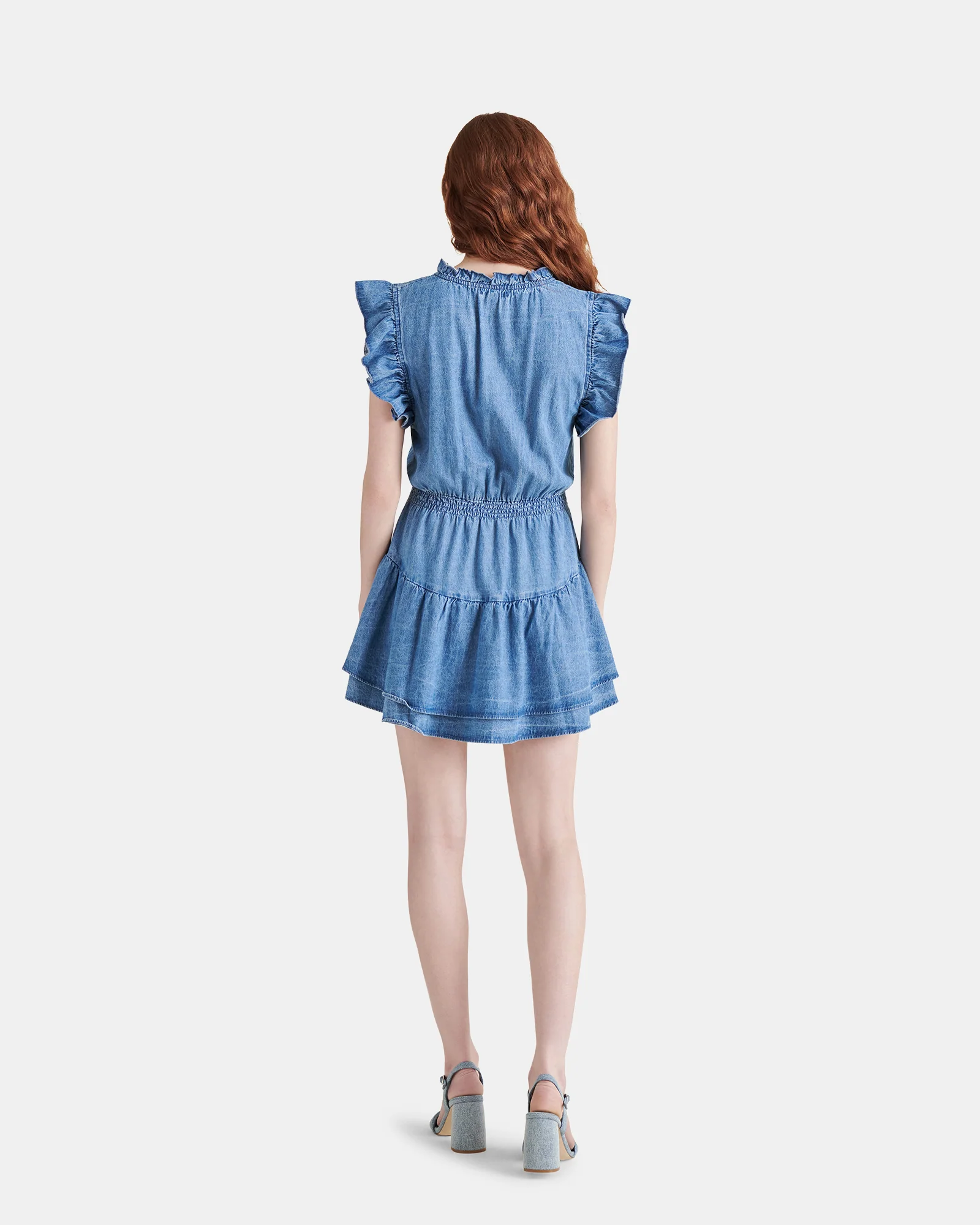 PRAIRIE DREAMS DRESS LIGHT BLUE DENIM - Image 6