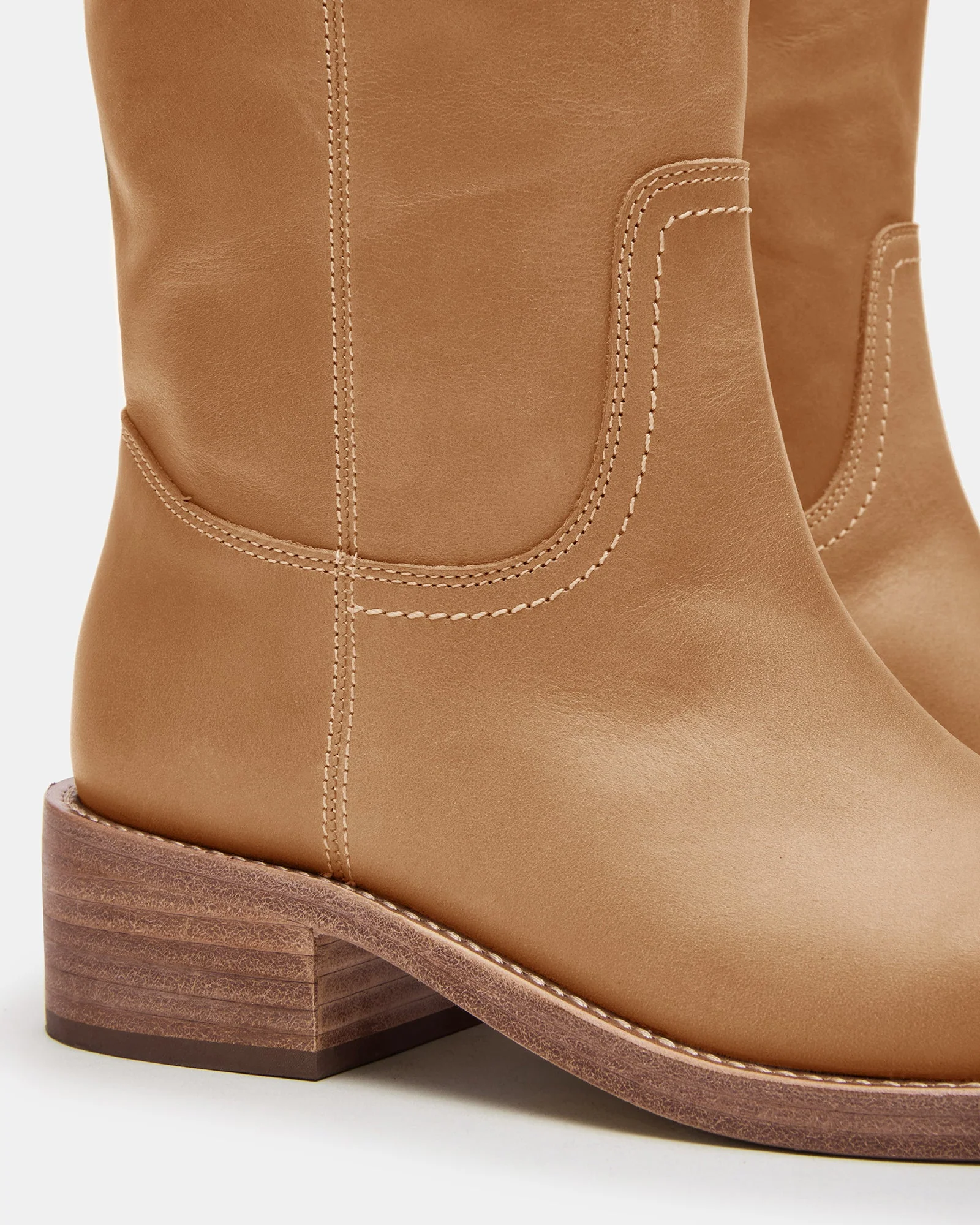 RIGGSS-W WIDE CALF TAN LEATHER - Image 4