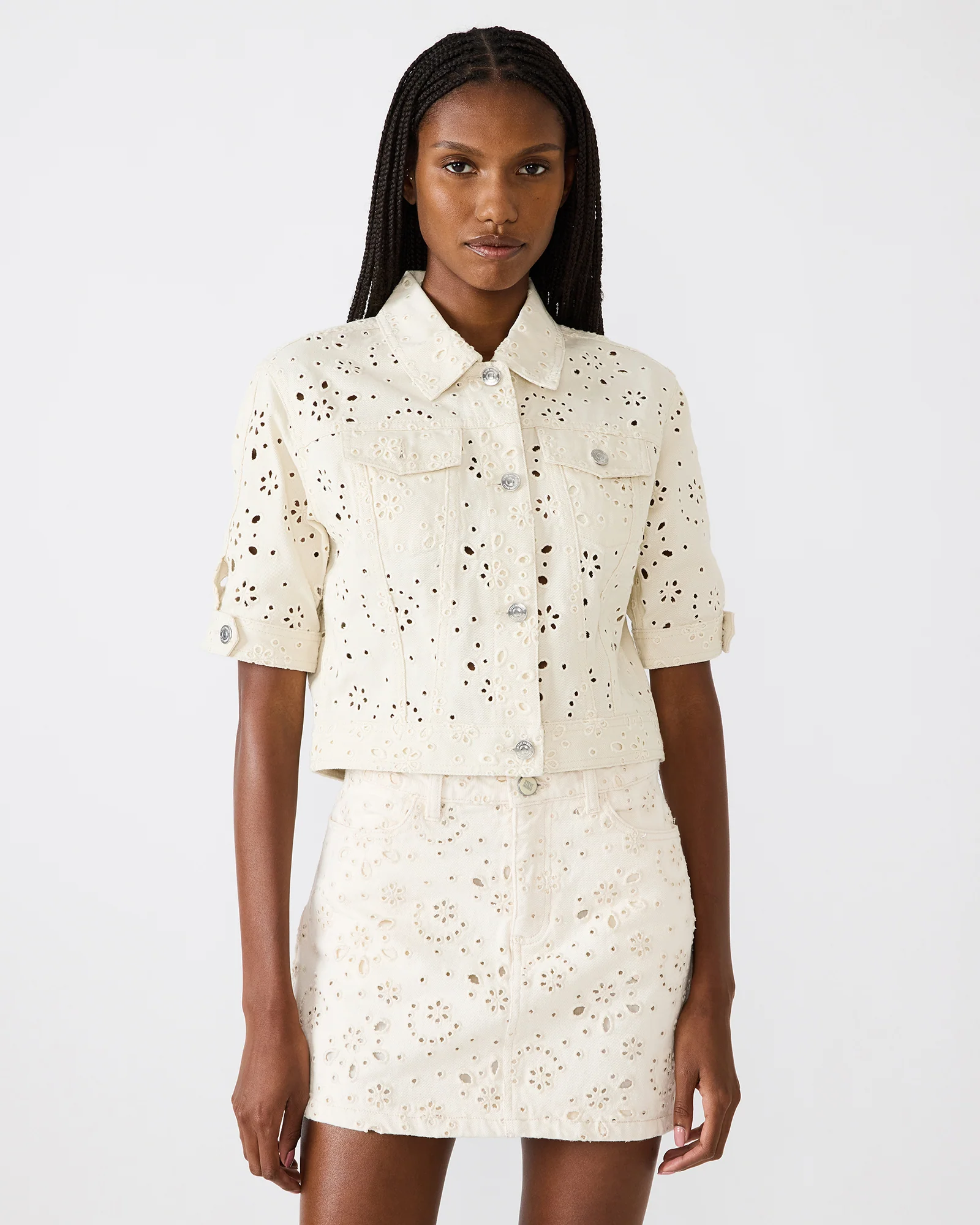 BECK JACKET EYELET CREAM - Image 4