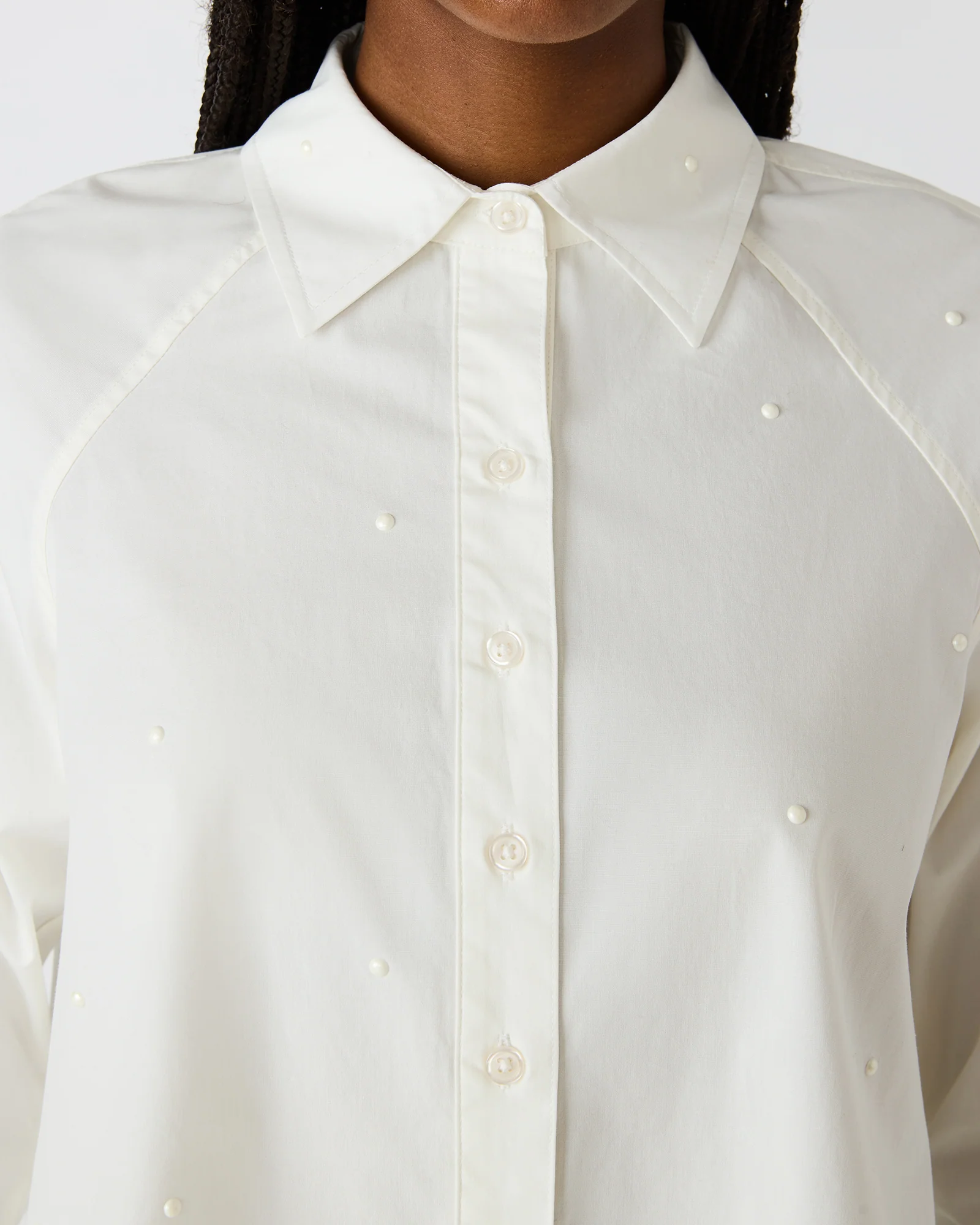 TESS PEARL TOP WHITE - Image 2