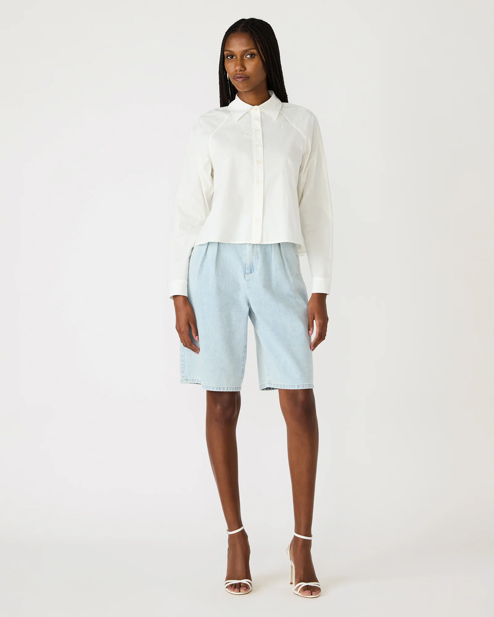 TESS PEARL TOP WHITE - Image 3