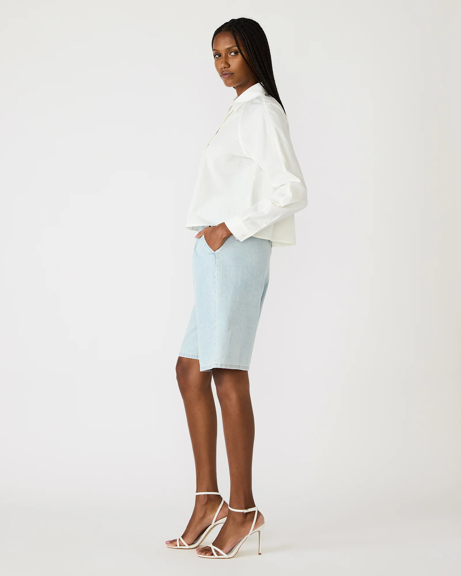 TESS PEARL TOP WHITE - Image 4