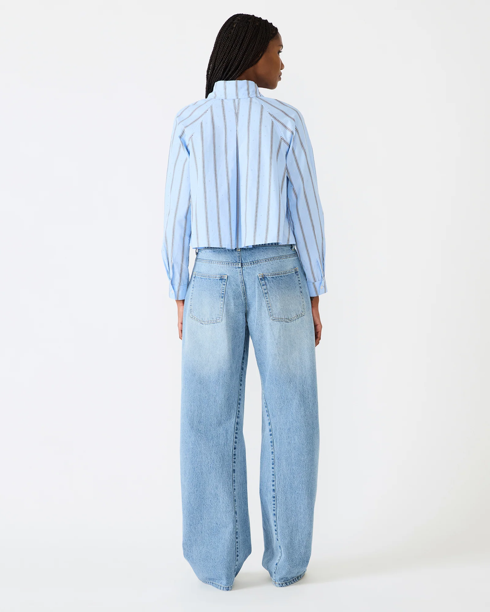 TESS BLUE RHINESTONES TOP - Image 5
