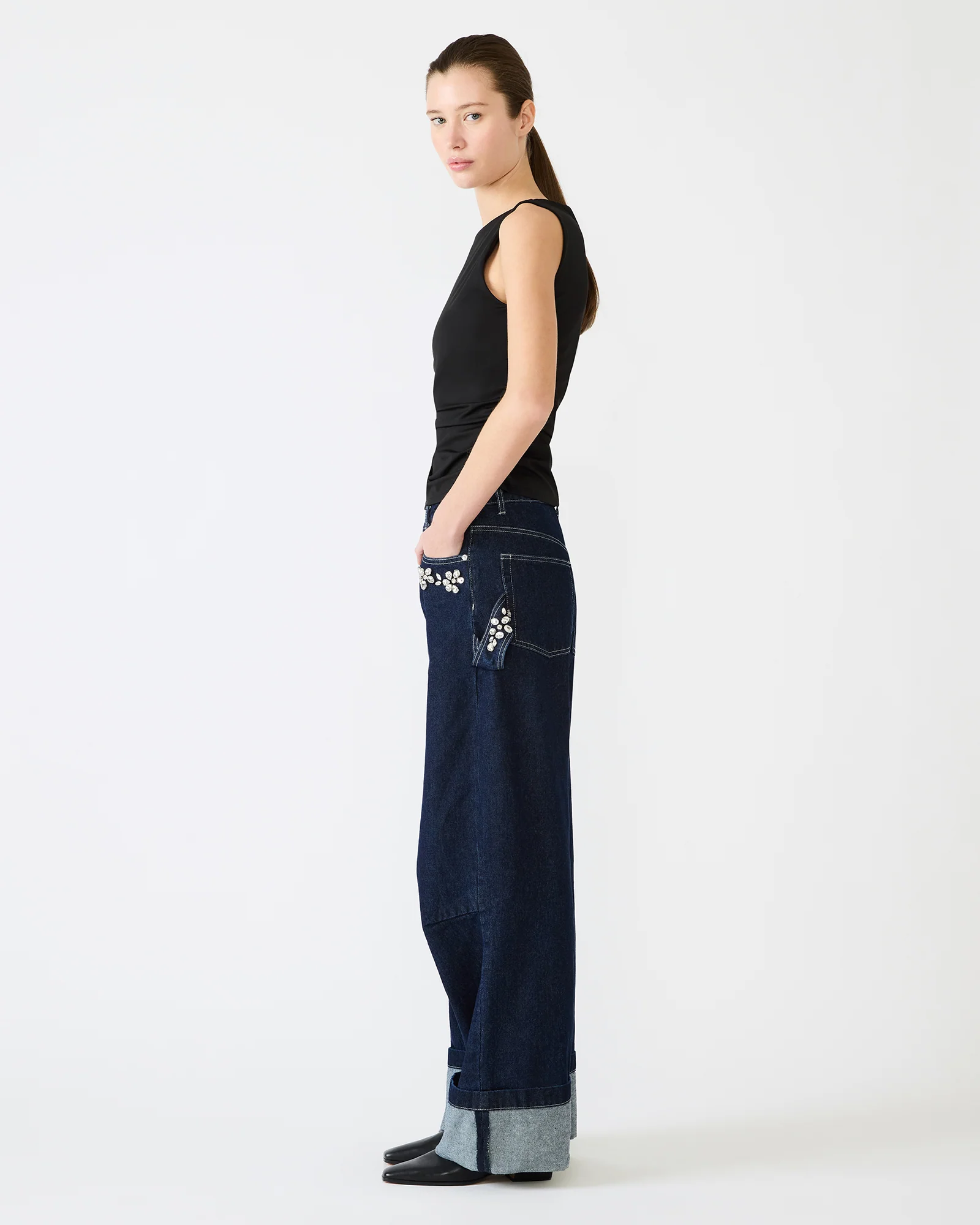 ADAIR KNIT TOP BLACK - Image 5