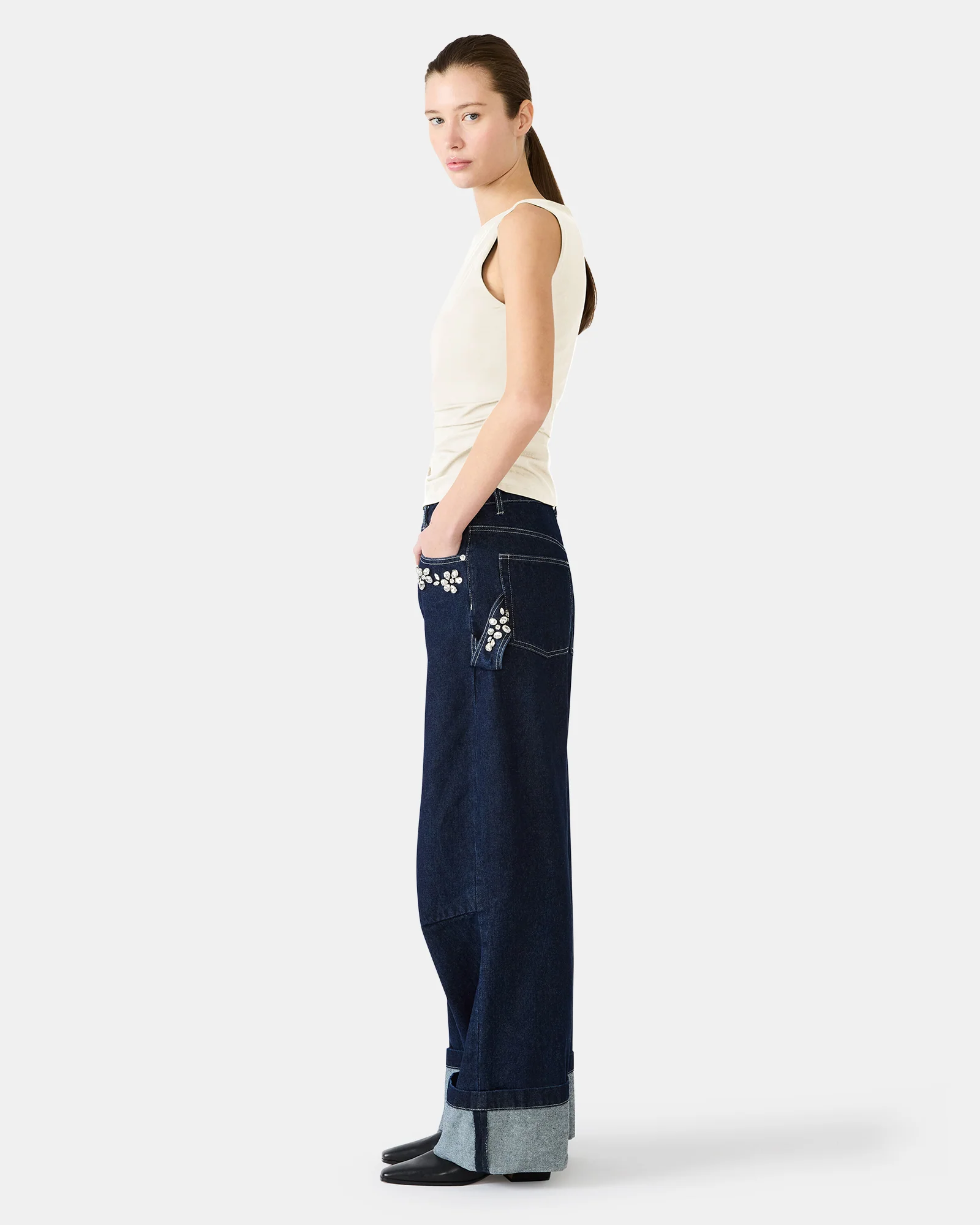ADAIR KNIT TOP WHITE - Image 3
