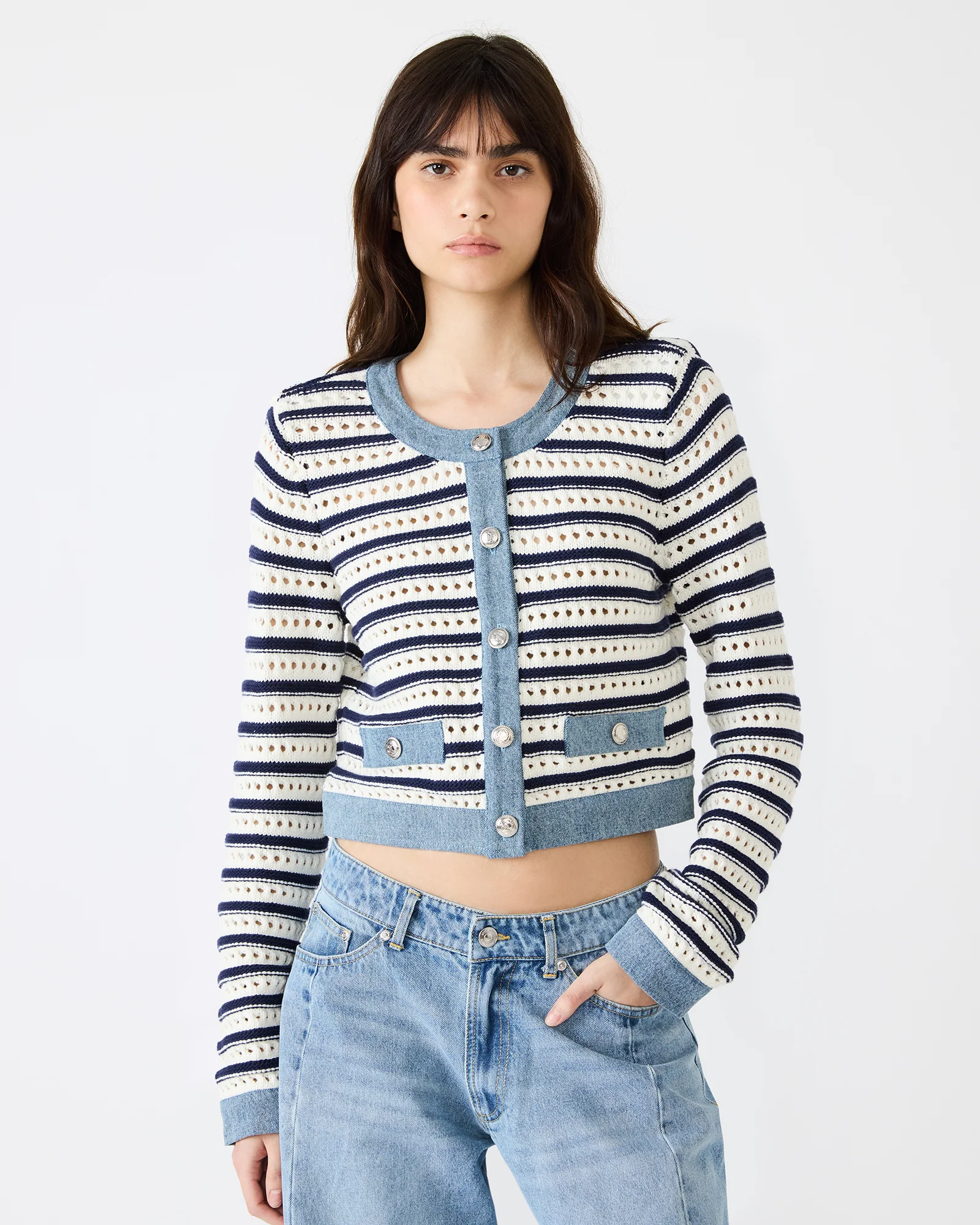 CASETTE CARDIGAN WHITE - Image 2