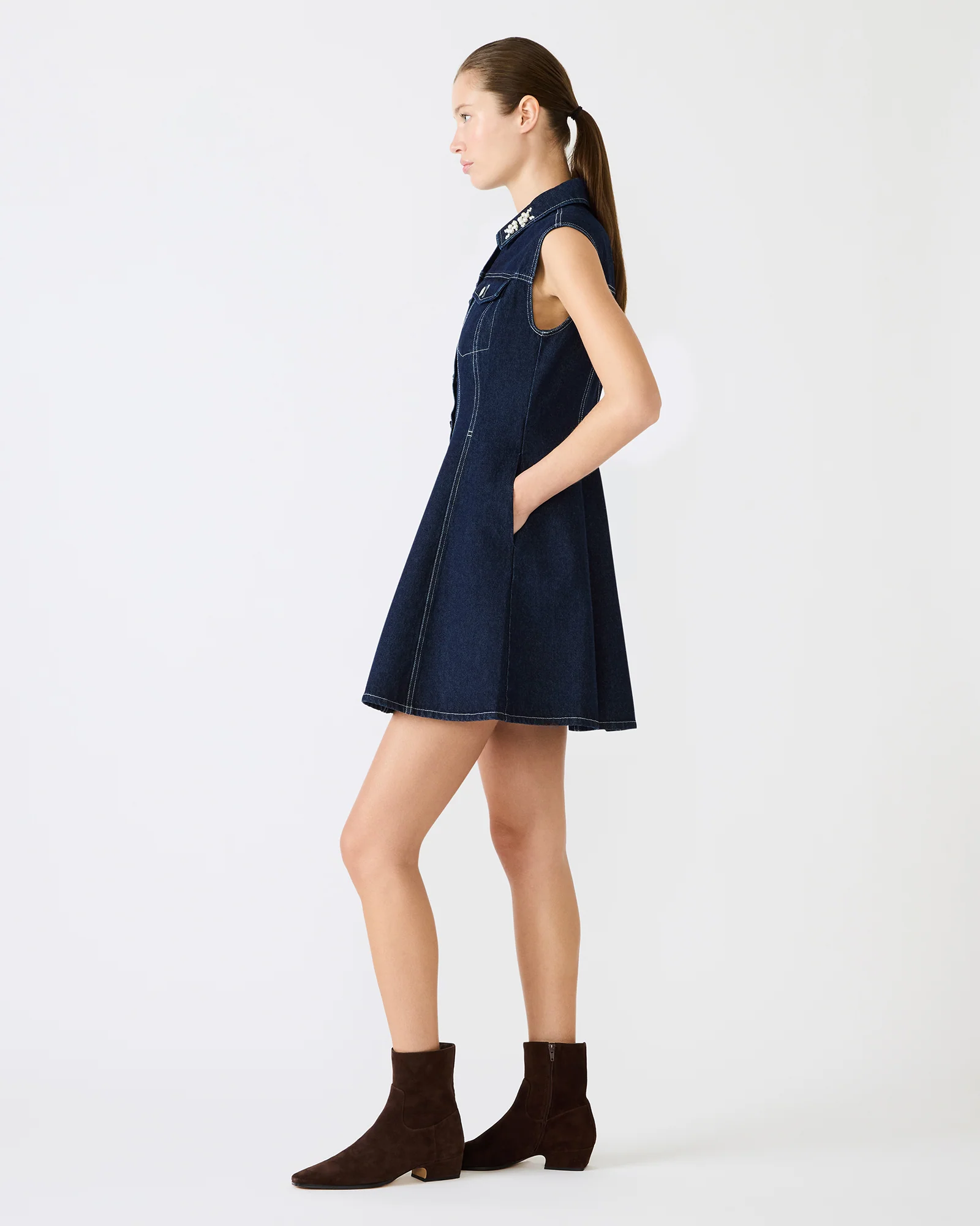 CARMELIA DRESS BLUE - Image 3