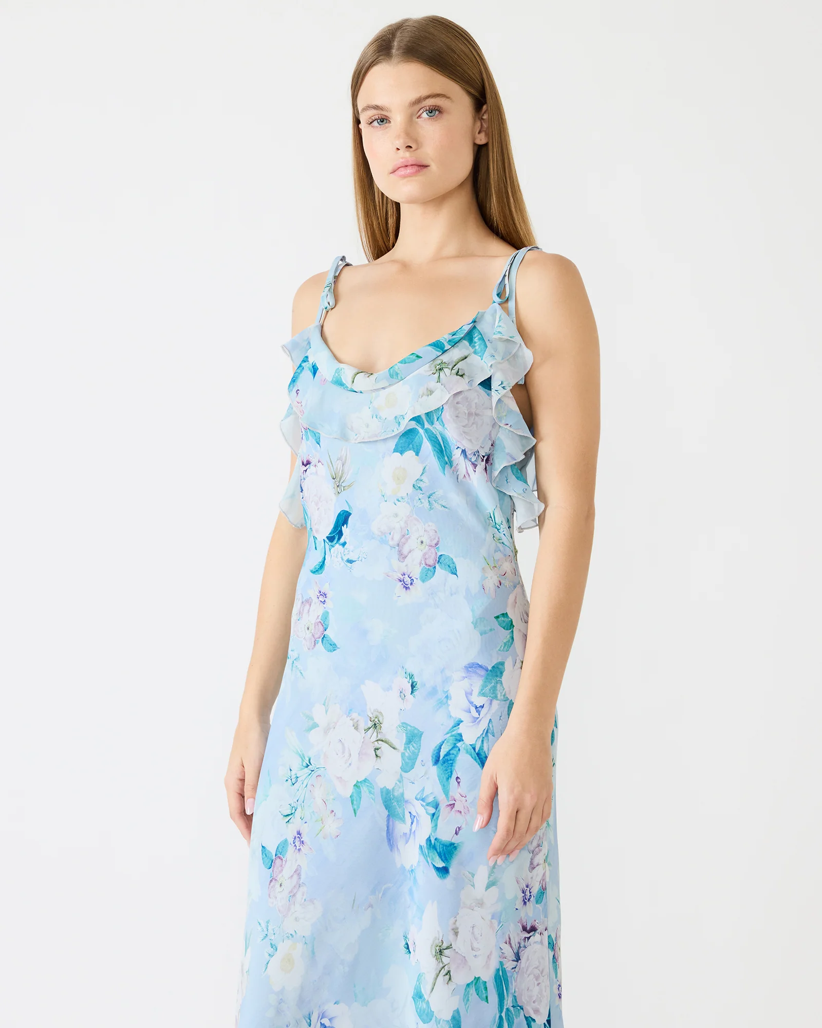 MALENNA DRESS BLUE - Image 4