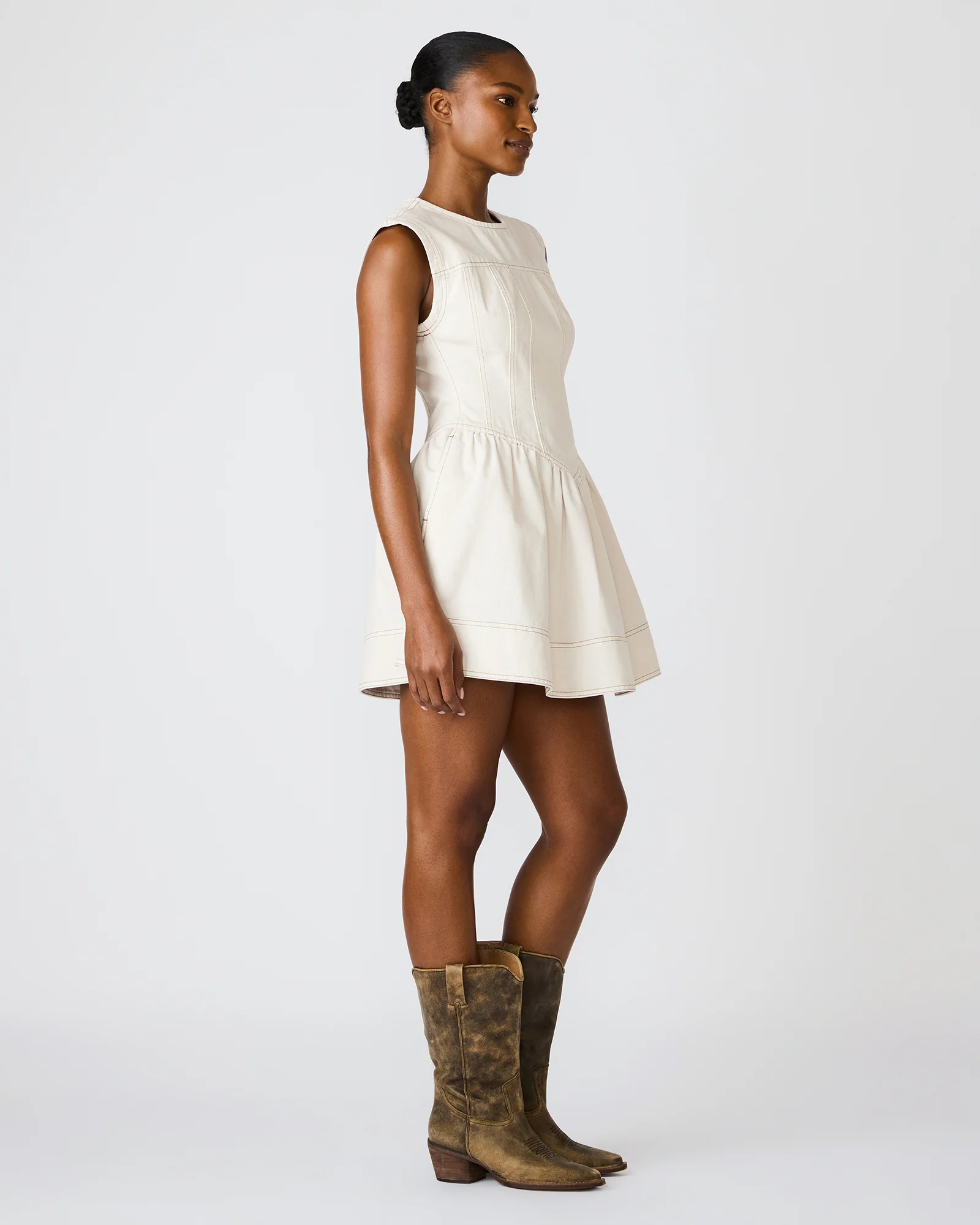 IRINNA DRESS SAND - Image 4
