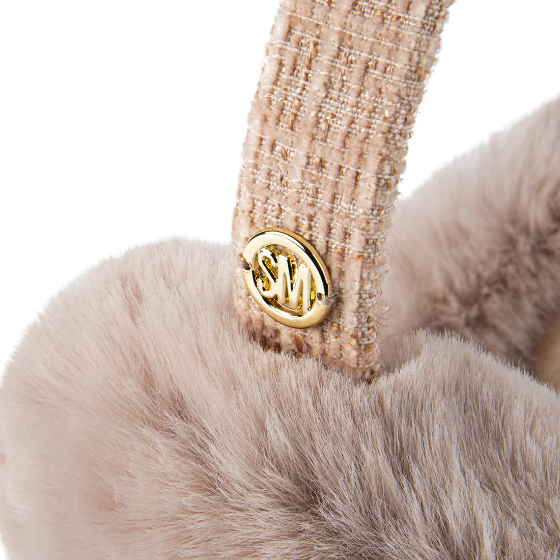 FAUX-FUR EARMUFF TAN - Image 4