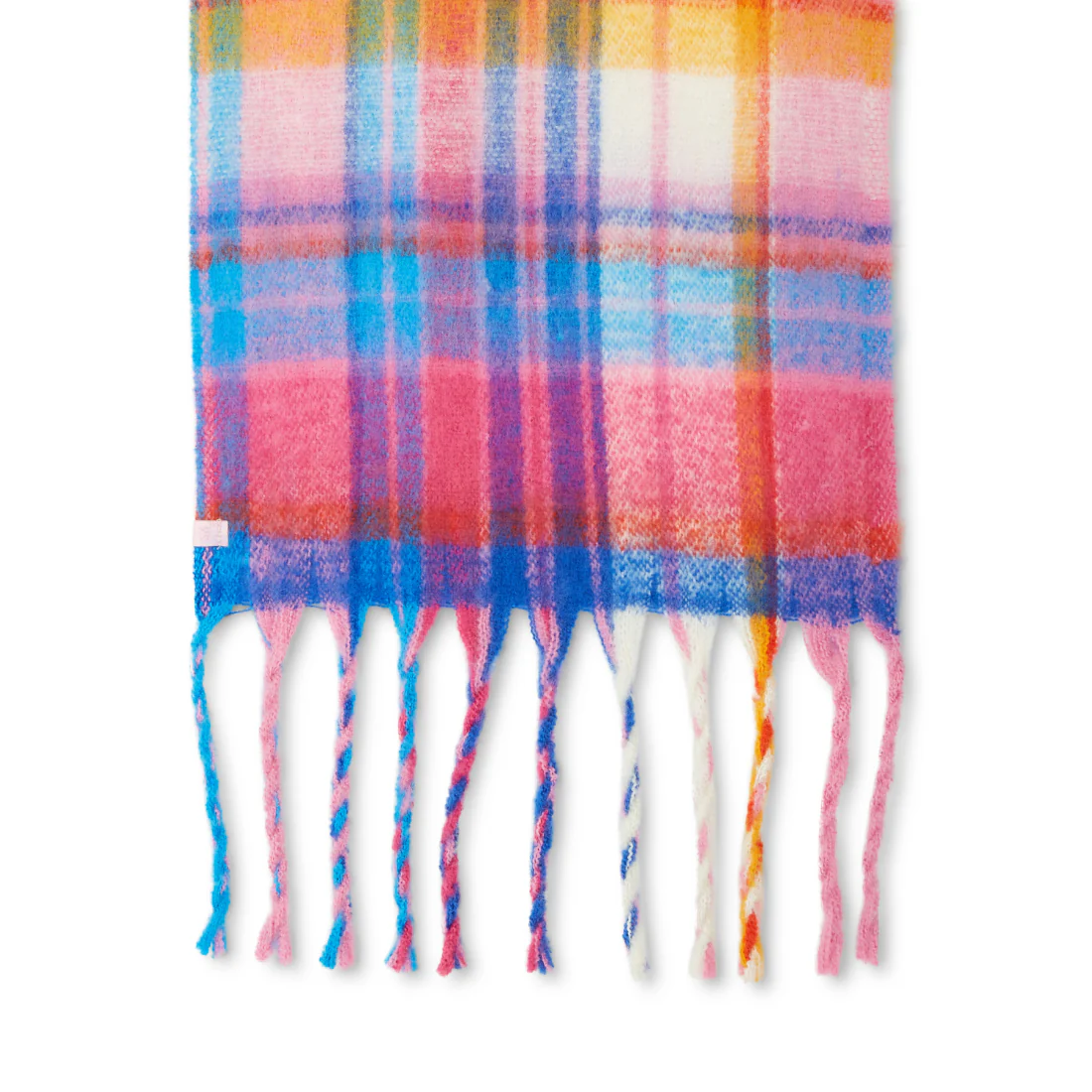 PLAID SCARF PINK MULTI - Image 4