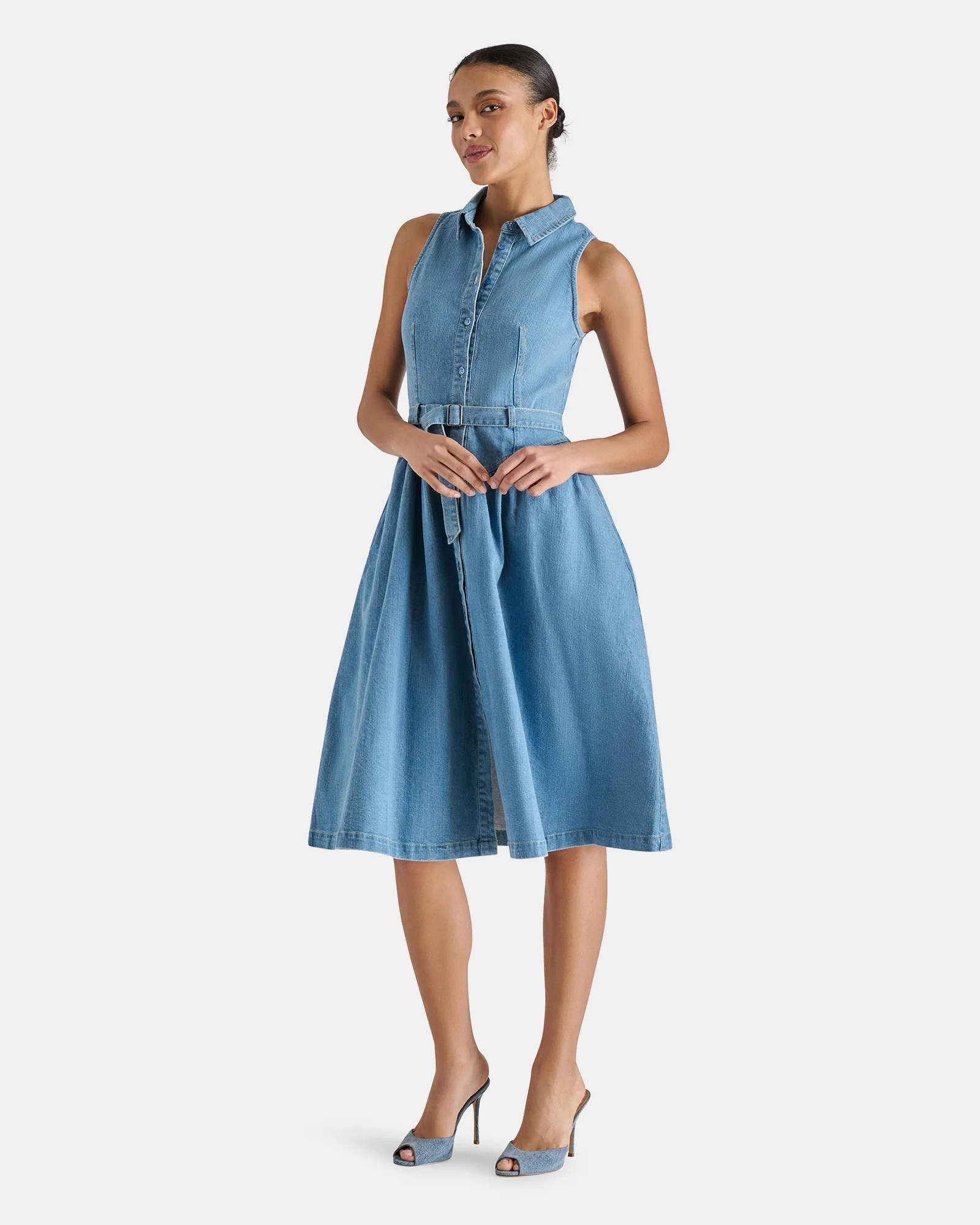 MARY DRESS DENIM - Image 2