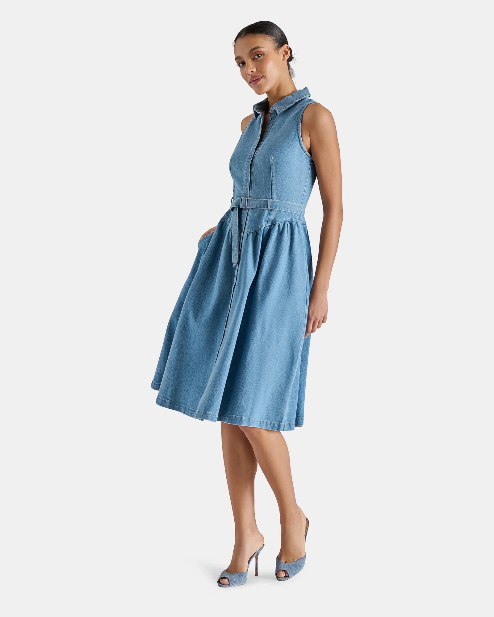 MARY DRESS DENIM - Image 5