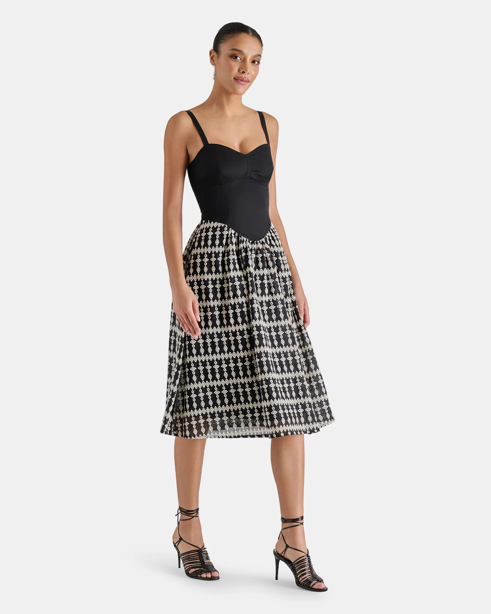 ASTER DRESS BLACK MULTI - Image 5