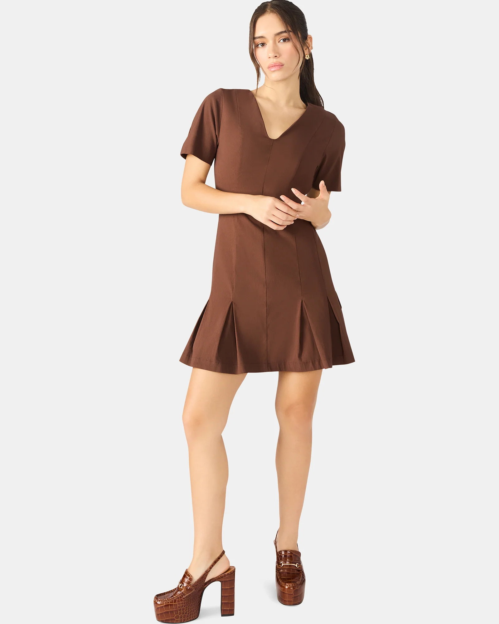 MARIE DRESS MOCHA - Image 2