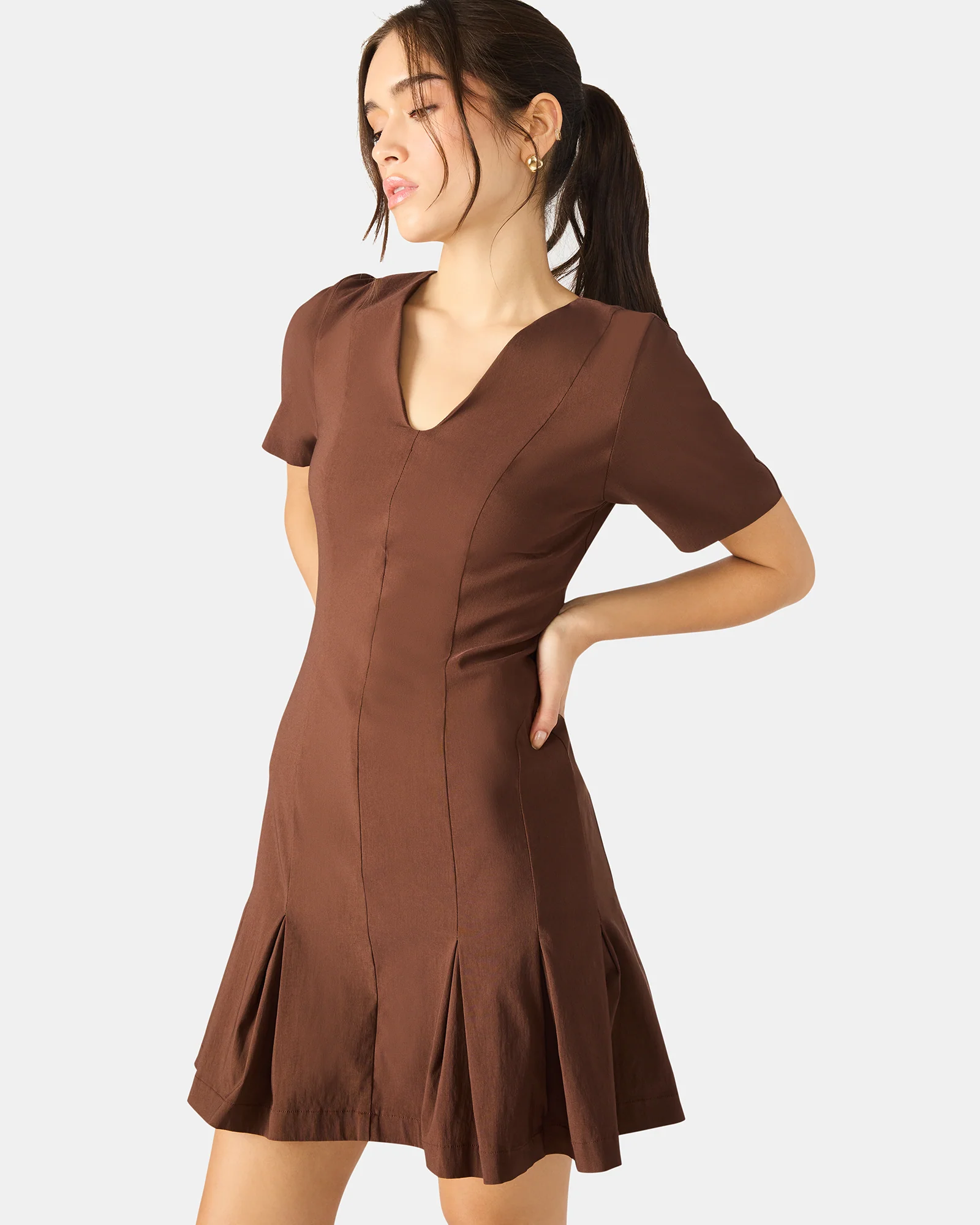 MARIE DRESS MOCHA - Image 3