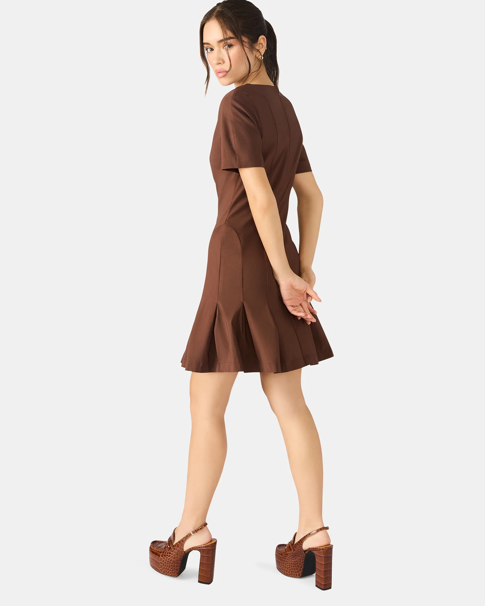 MARIE DRESS MOCHA - Image 4